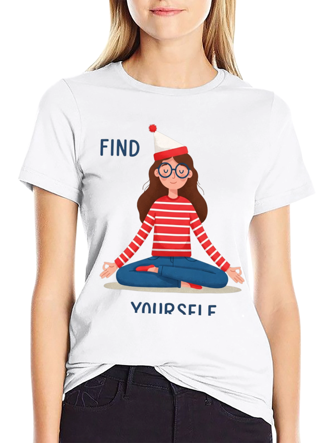 Find Yourself T-Shirt - Yoga Meditation Graphic Tee
