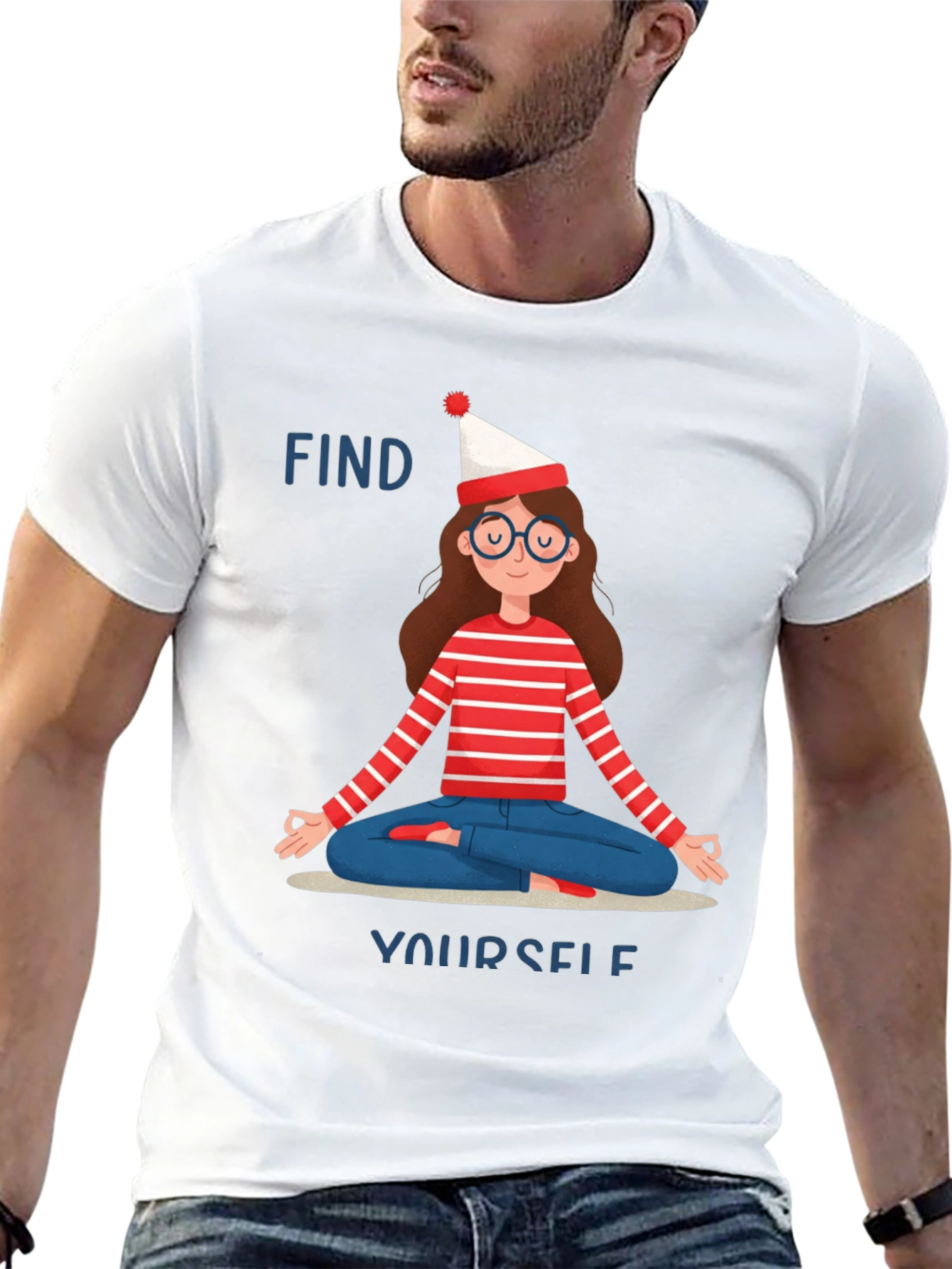 Find Yourself T-Shirt - Yoga Meditation Graphic Tee
