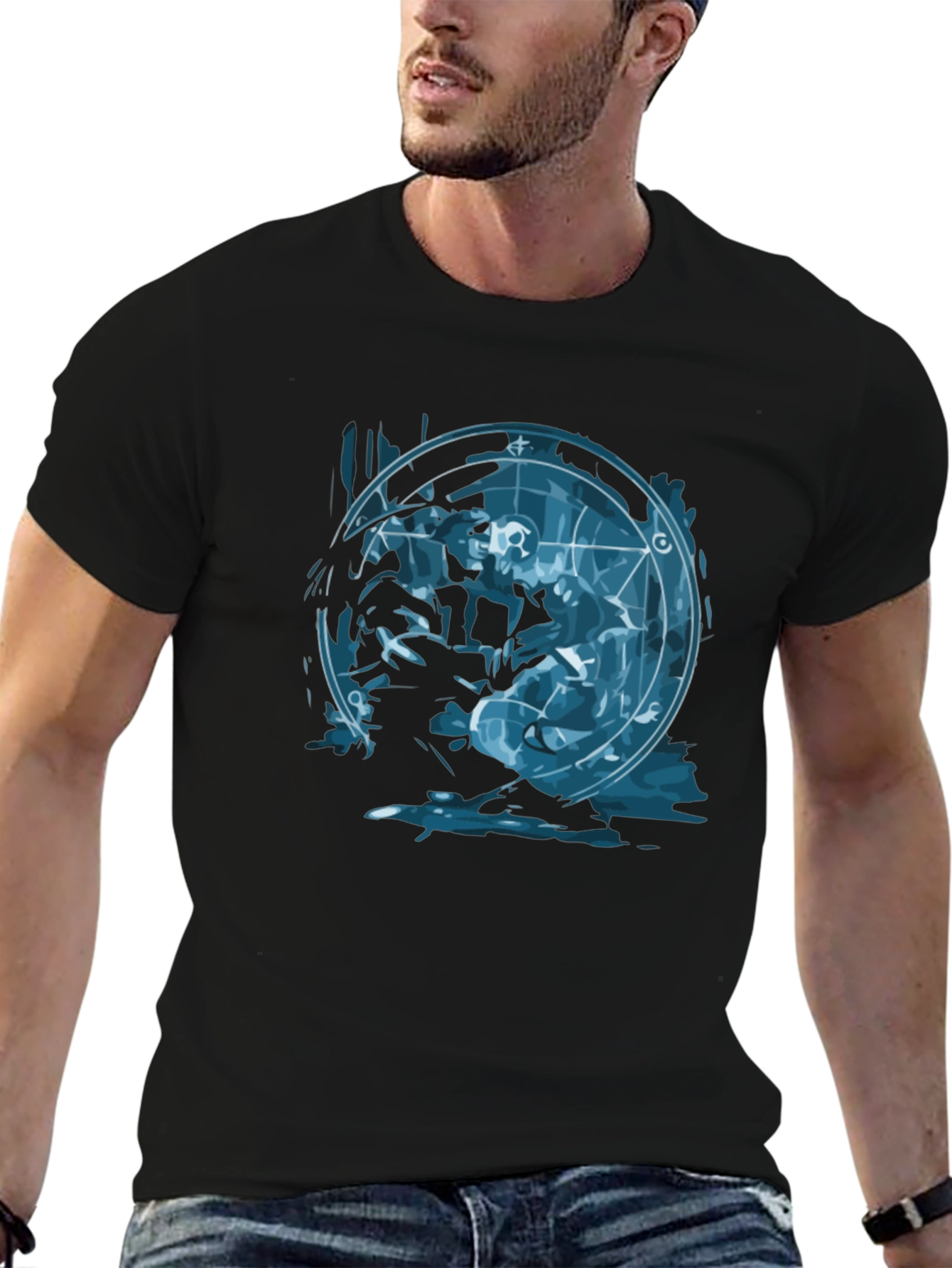 Alchemy Circle Graphic Black T-Shirt