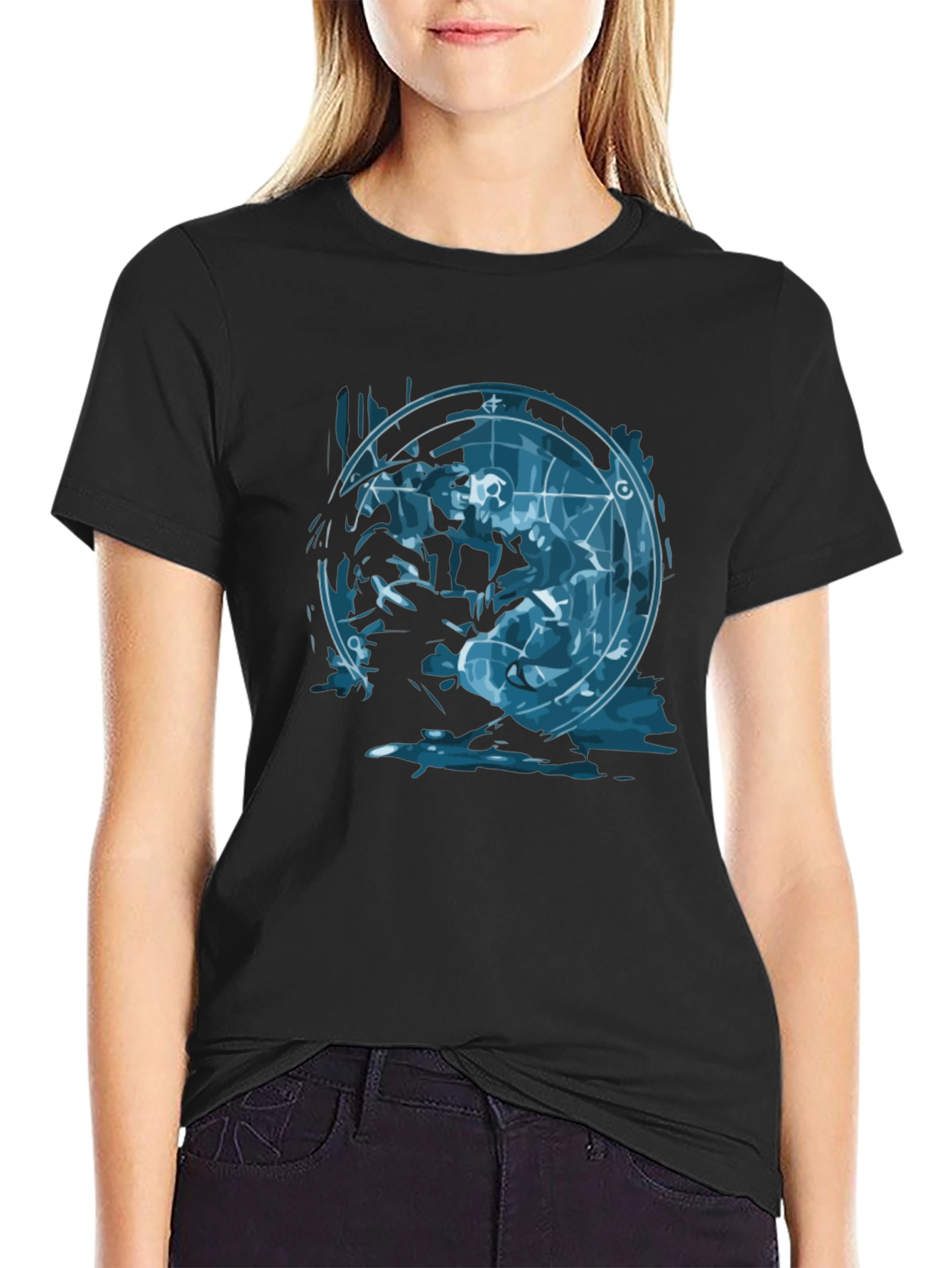 Alchemy Circle Graphic Black T-Shirt