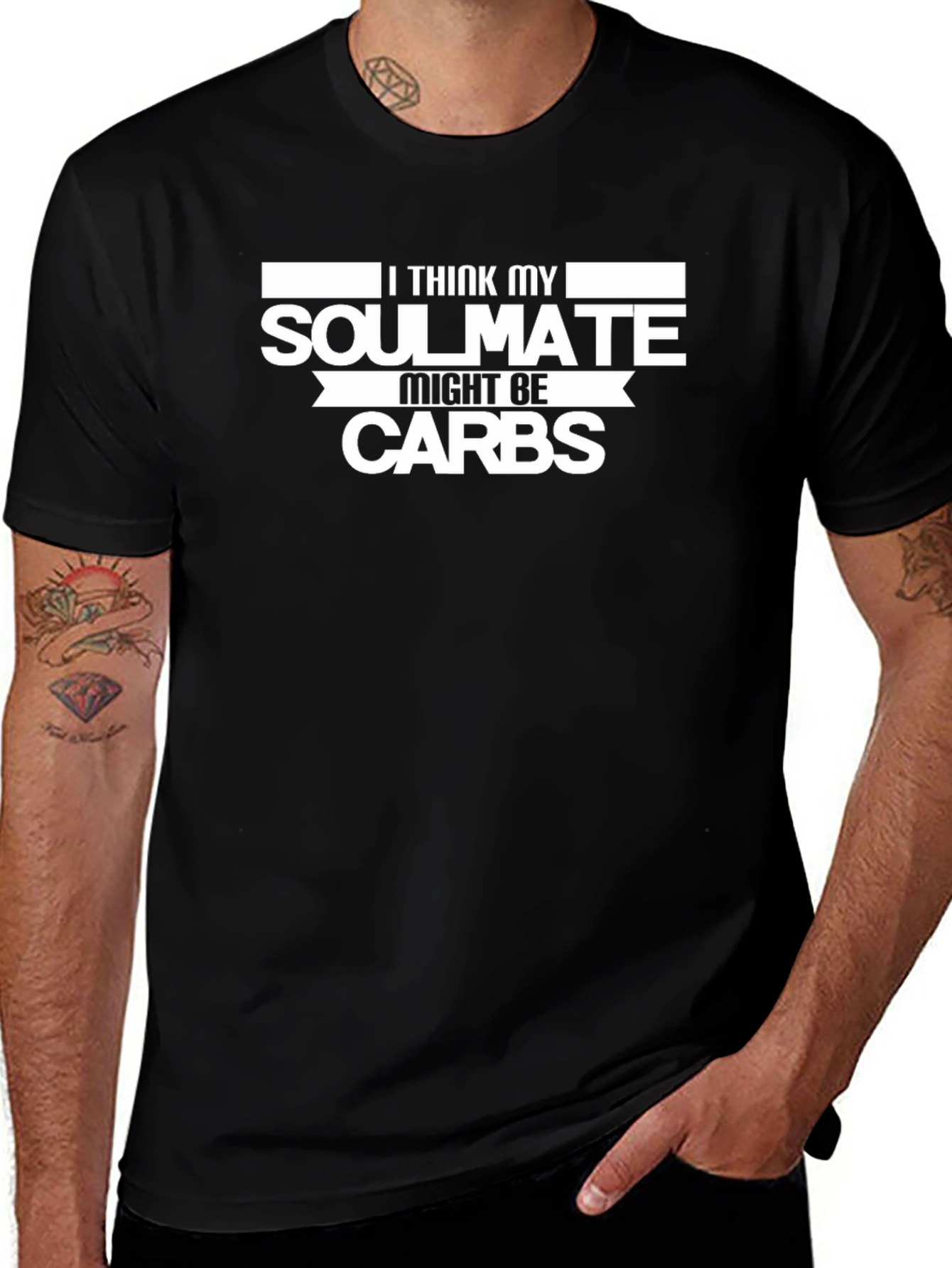 Funny Soulmate Might Be Carbs Graphic T-Shirt