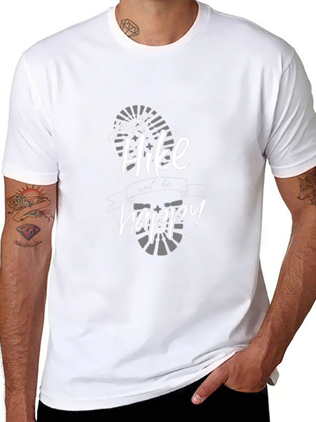 Hike and Be Happy Graphic T-Shirt