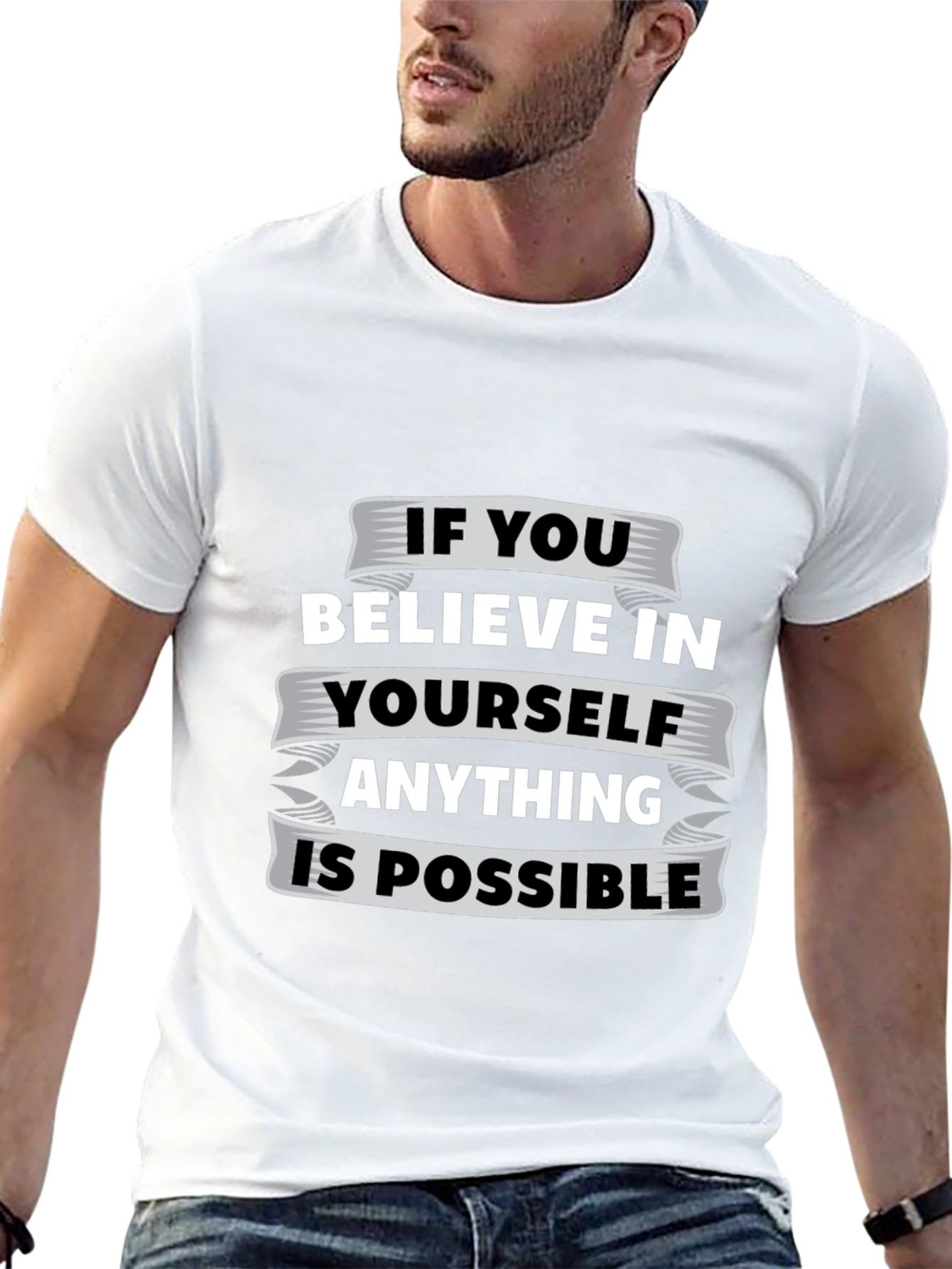 Believe In Yourself Graphic Tee - Motivational T-Shirt