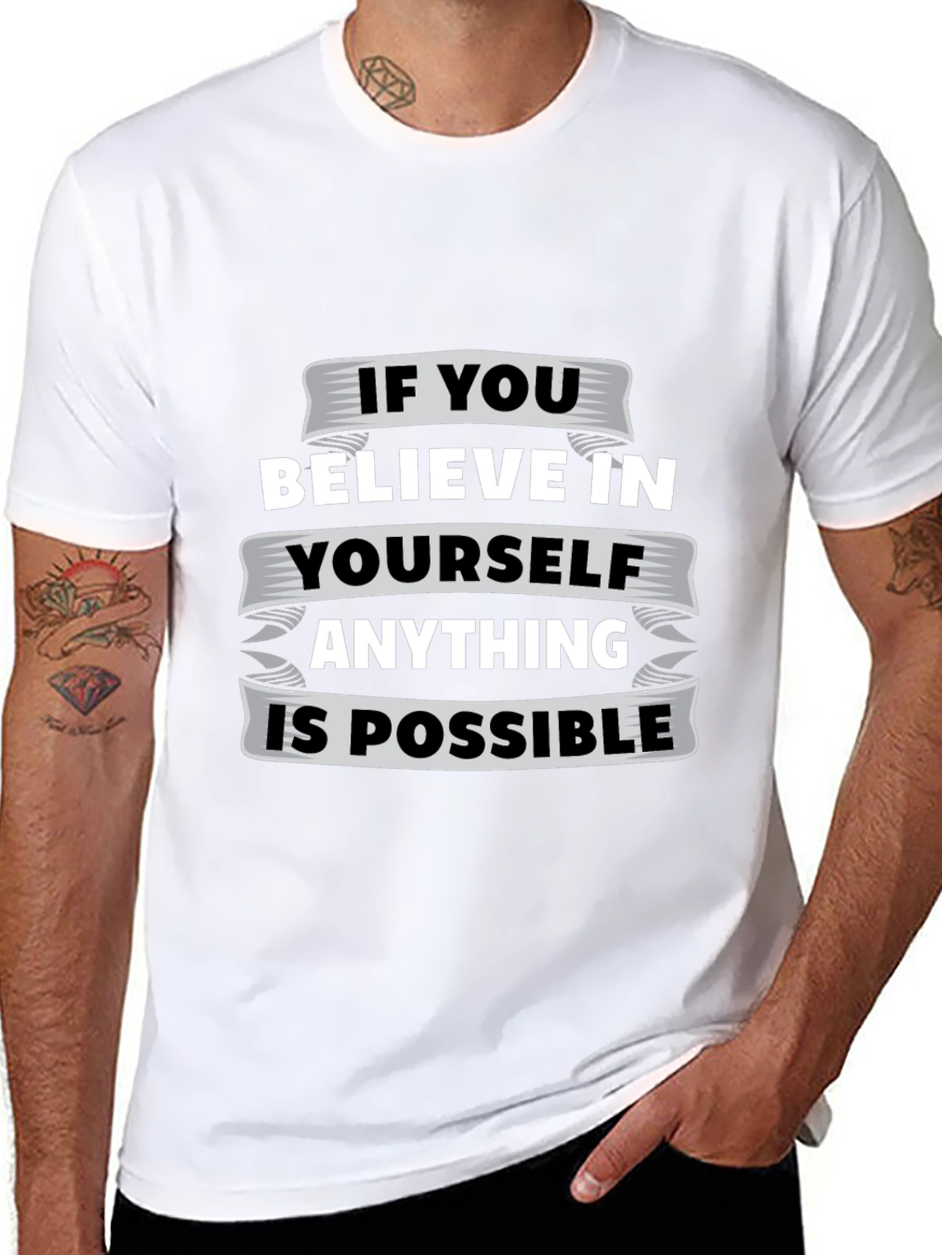 Believe In Yourself Graphic Tee - Motivational T-Shirt