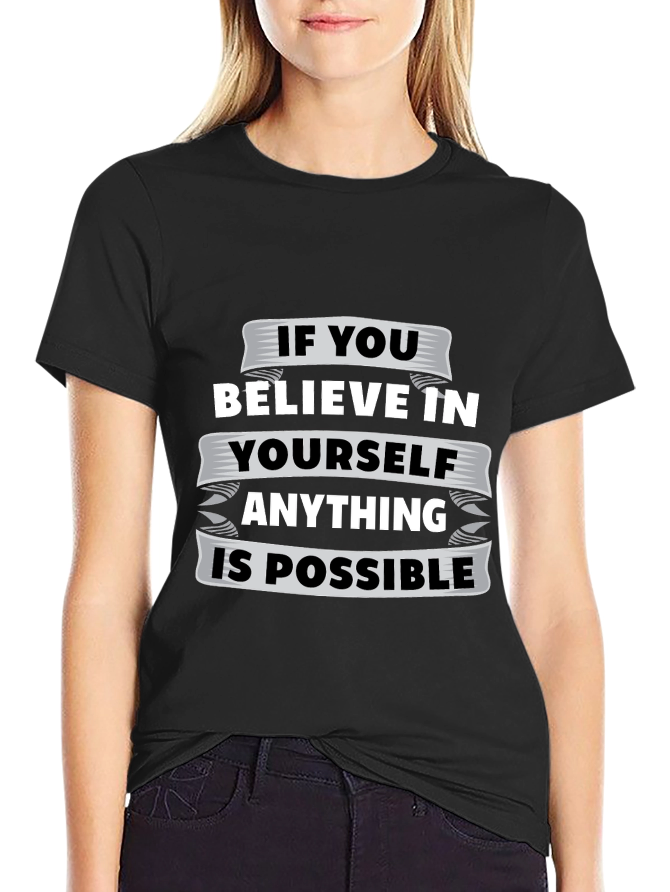 Believe In Yourself Graphic Tee - Motivational T-Shirt