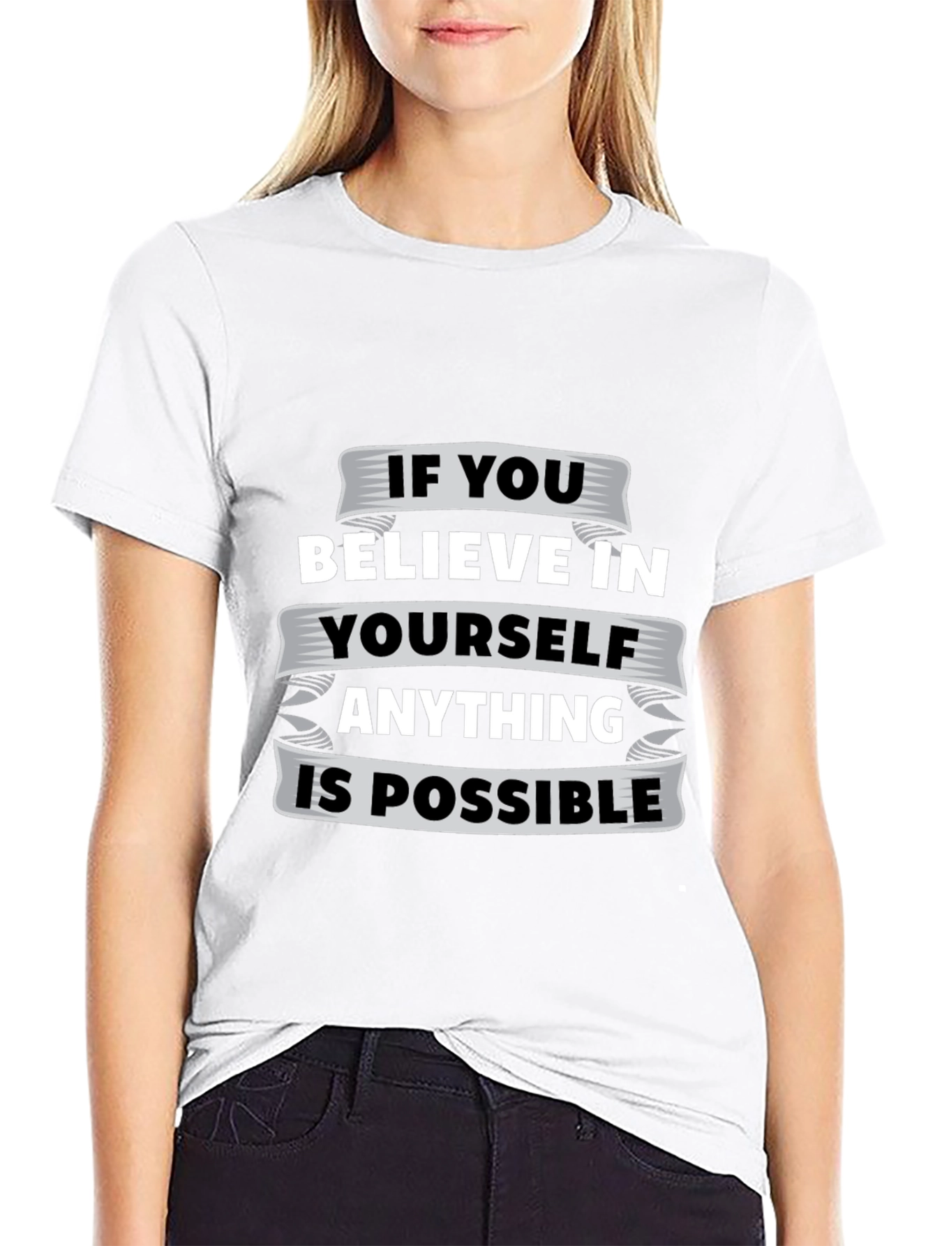 Believe In Yourself Graphic Tee - Motivational T-Shirt