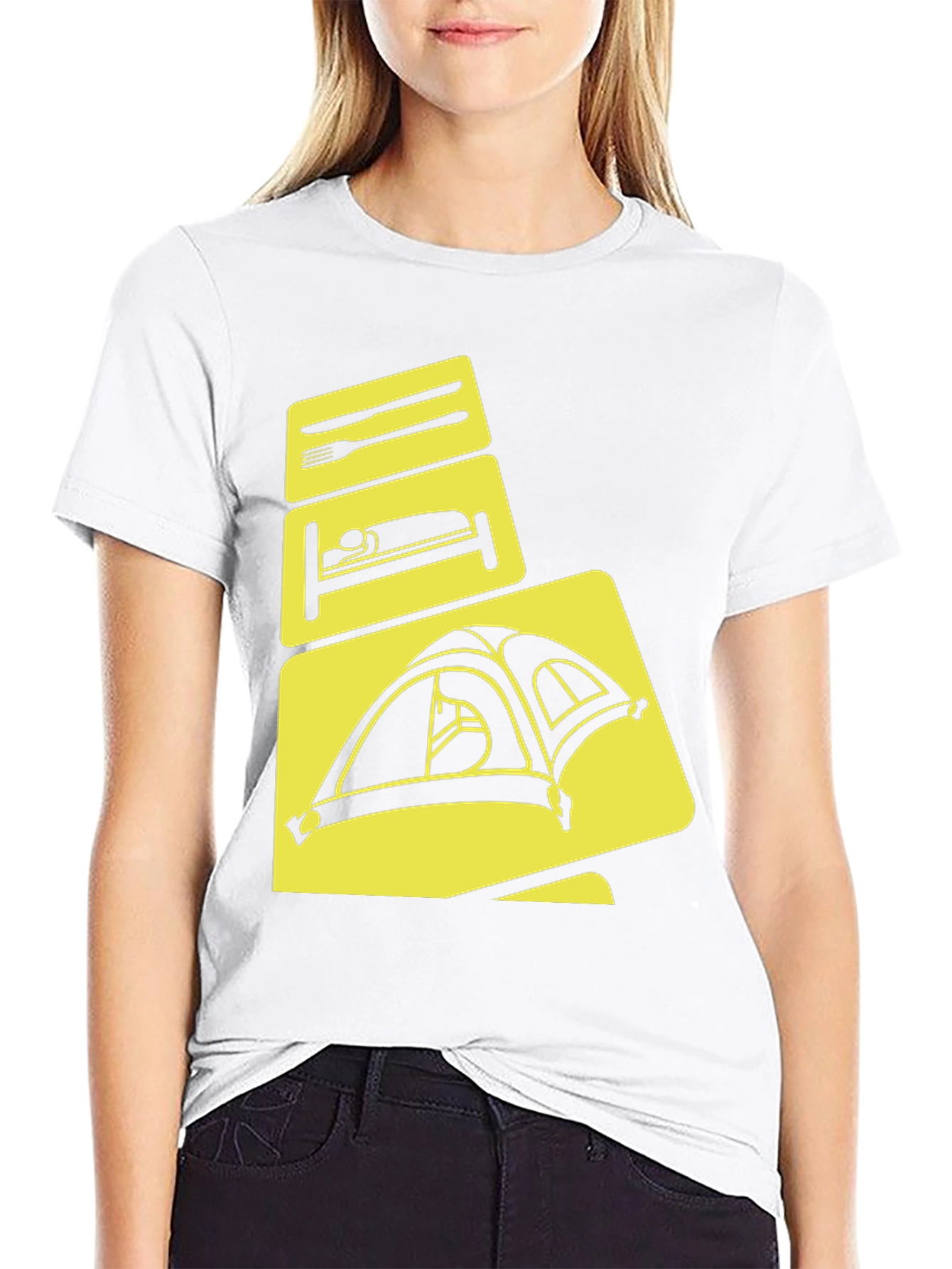Camping Mode T-Shirt: Eat Sleep Tent Repeat