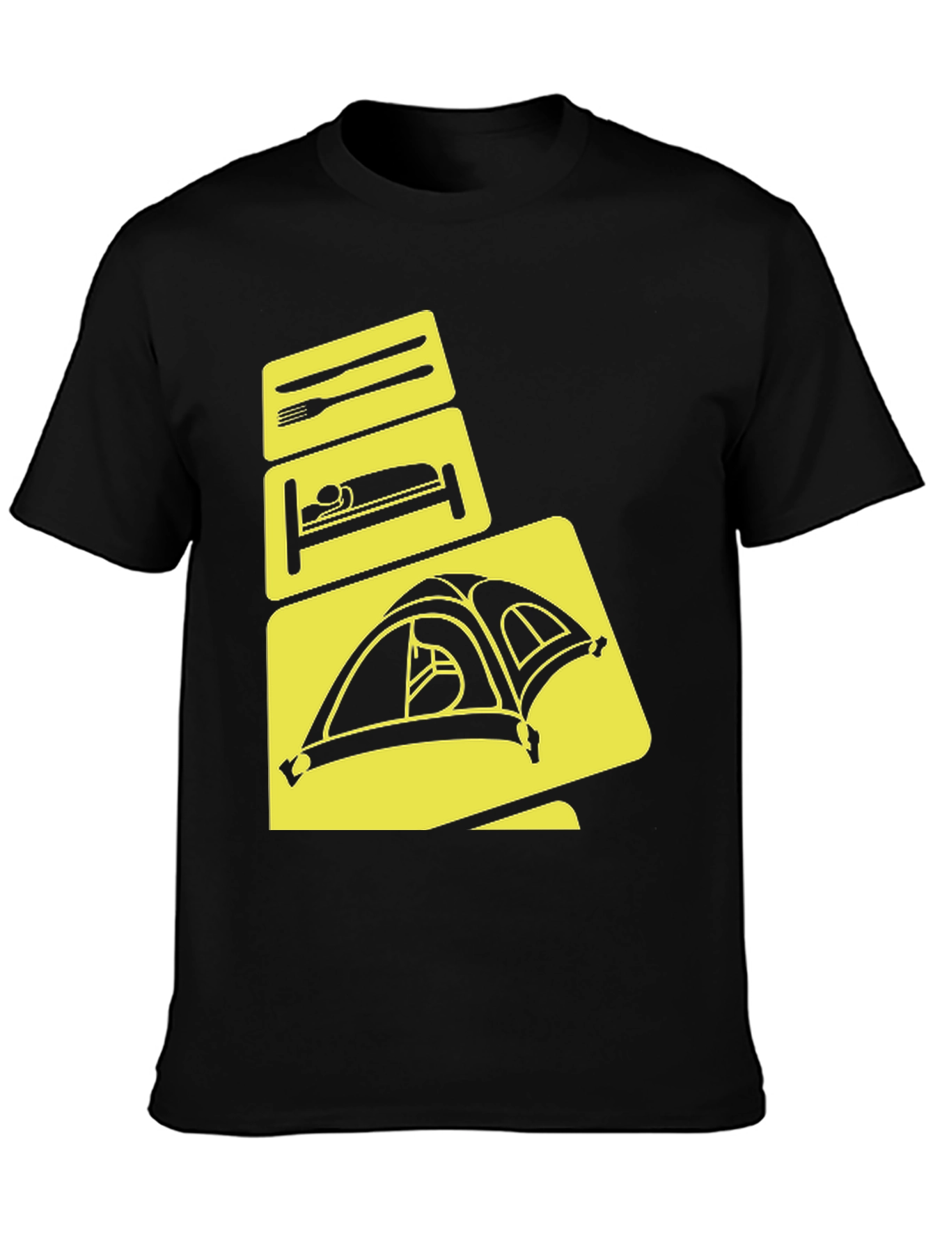 Camping Mode T-Shirt: Eat Sleep Tent Repeat