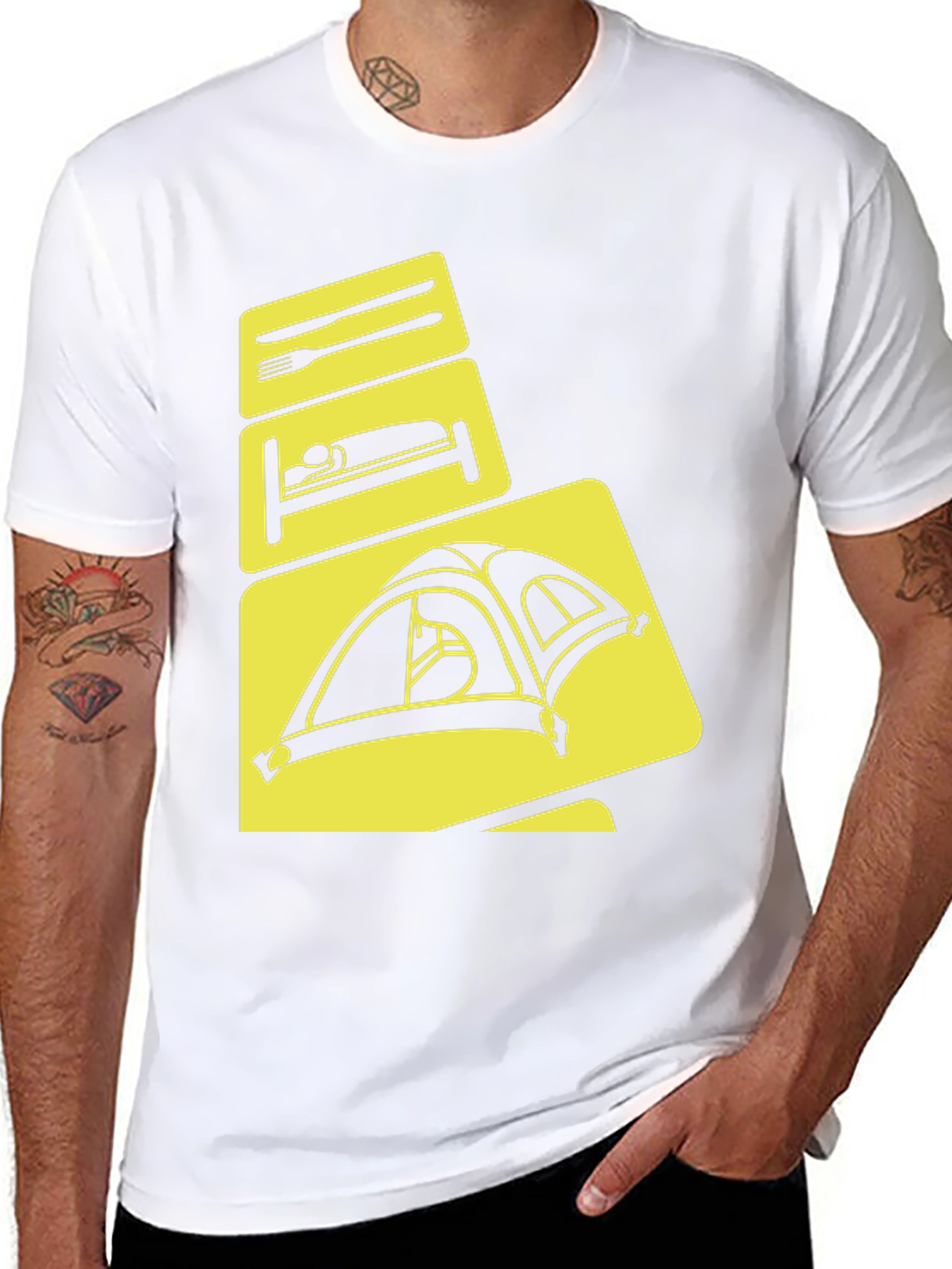 Camping Mode T-Shirt: Eat Sleep Tent Repeat
