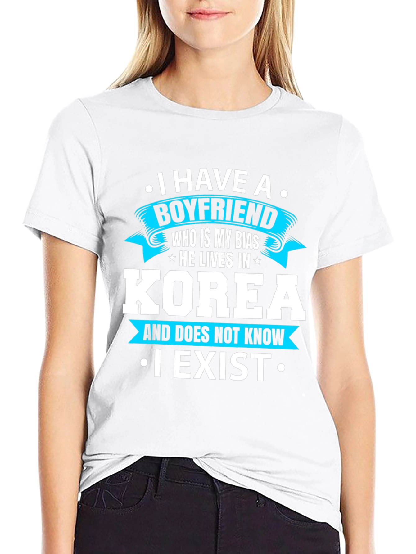 I Have A Boyfriend Korea Funny T-Shirt