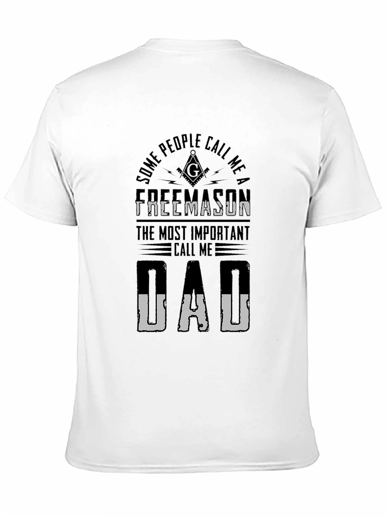 Freemason Dad T-Shirt - Black Novelty Graphic Tee