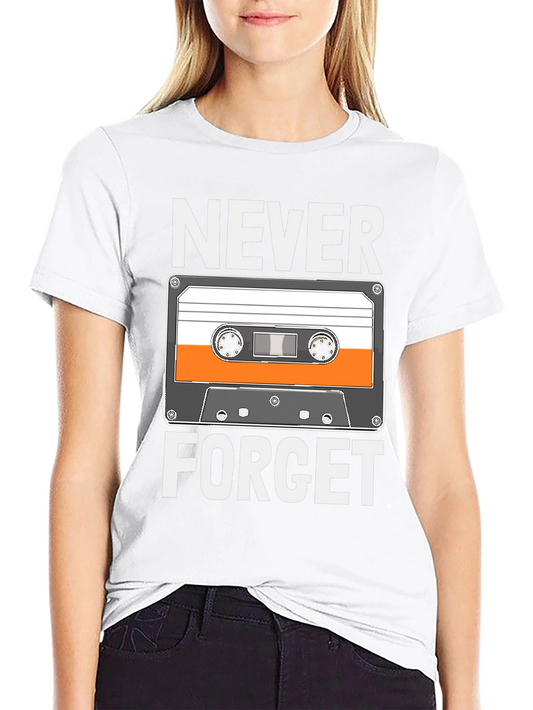 Retro Cassette Tape T-Shirt - Never Forget