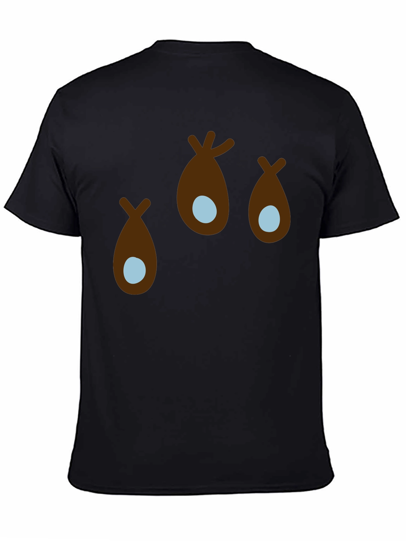 Brown Seed Pods T-Shirt - Black Tee