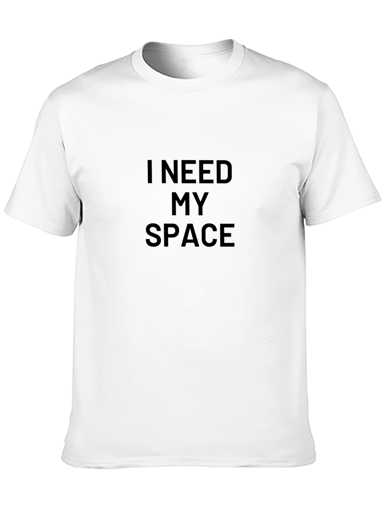 I Need My Space Black T-Shirt