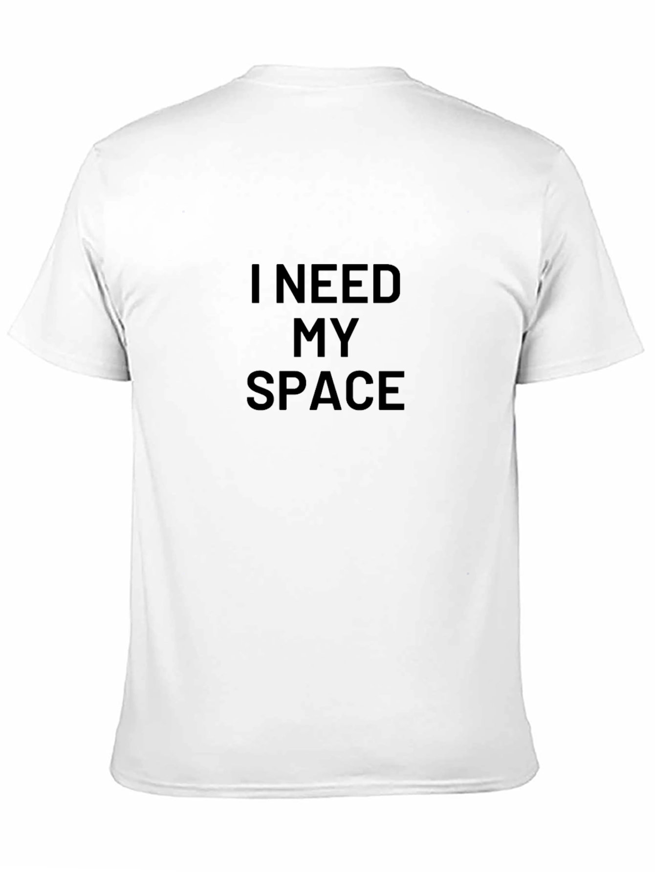 I Need My Space Black T-Shirt