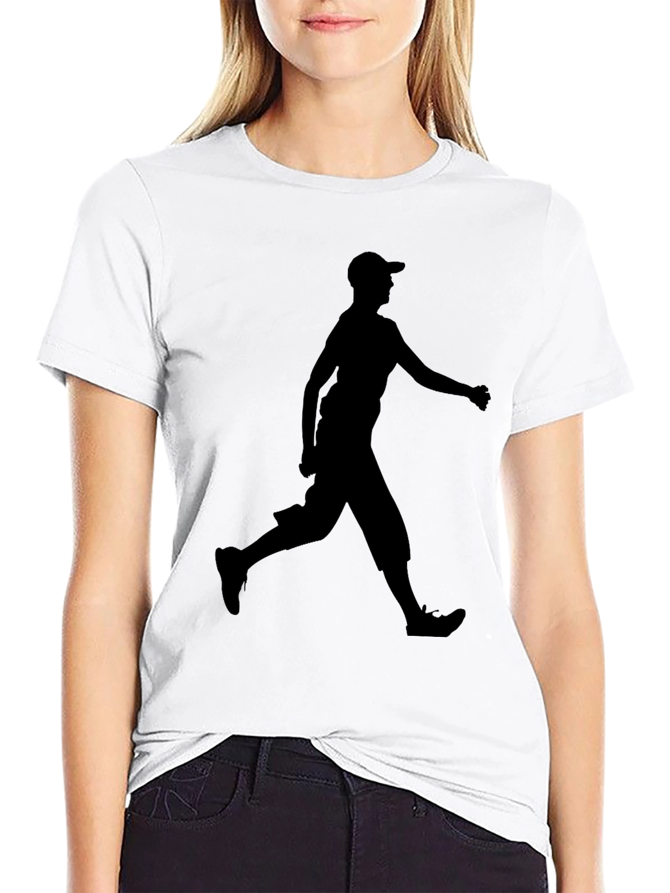 Silhouette Man Black T-Shirt