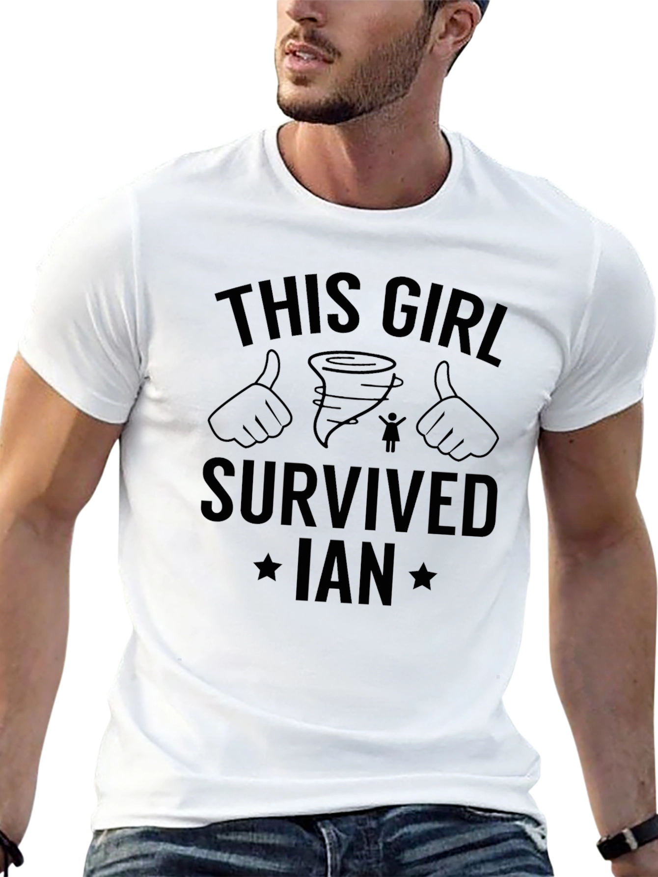 This Girl Survived Ian Black T-Shirt