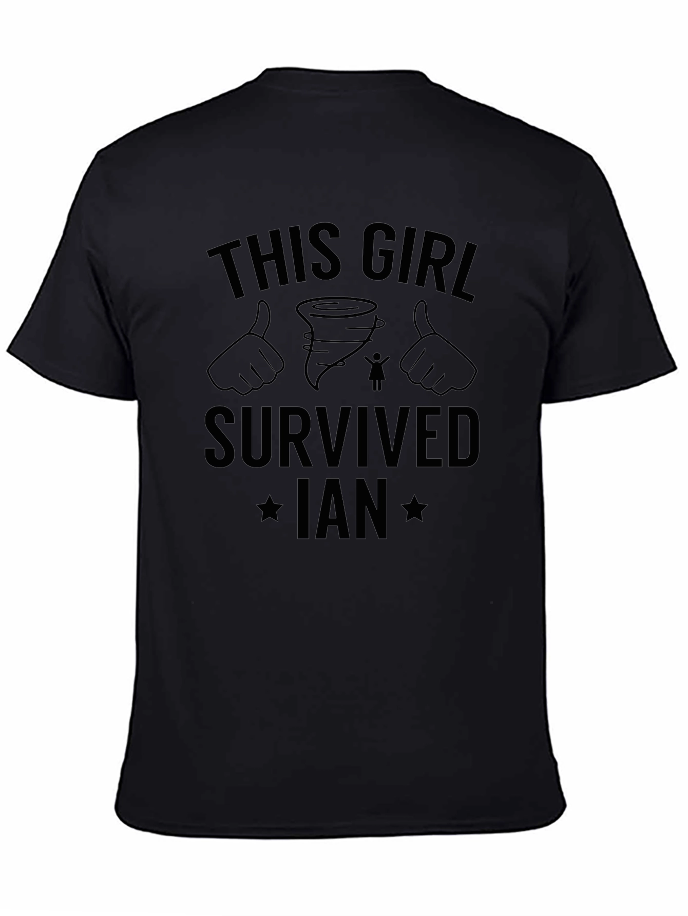 This Girl Survived Ian Black T-Shirt