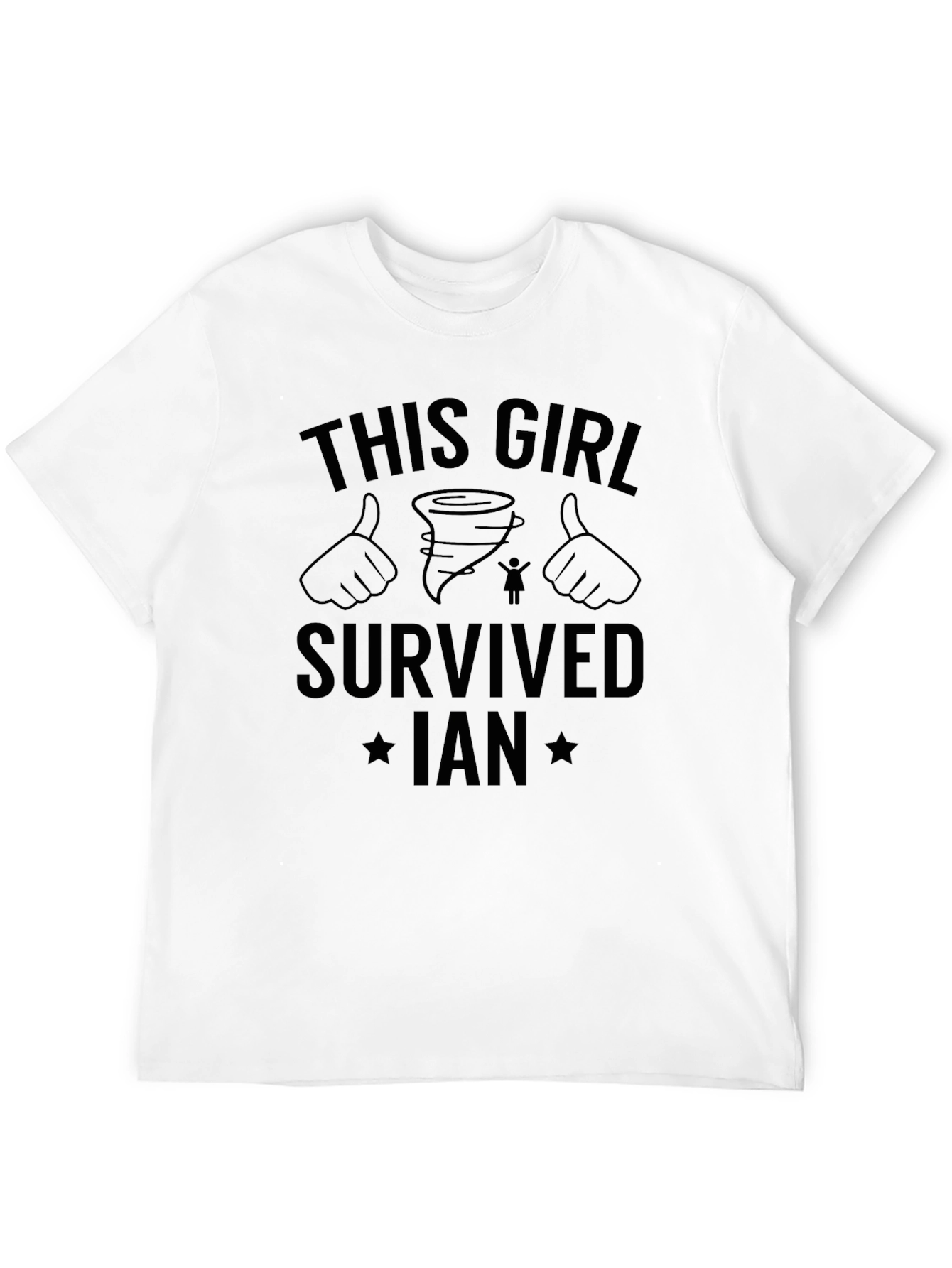This Girl Survived Ian Black T-Shirt