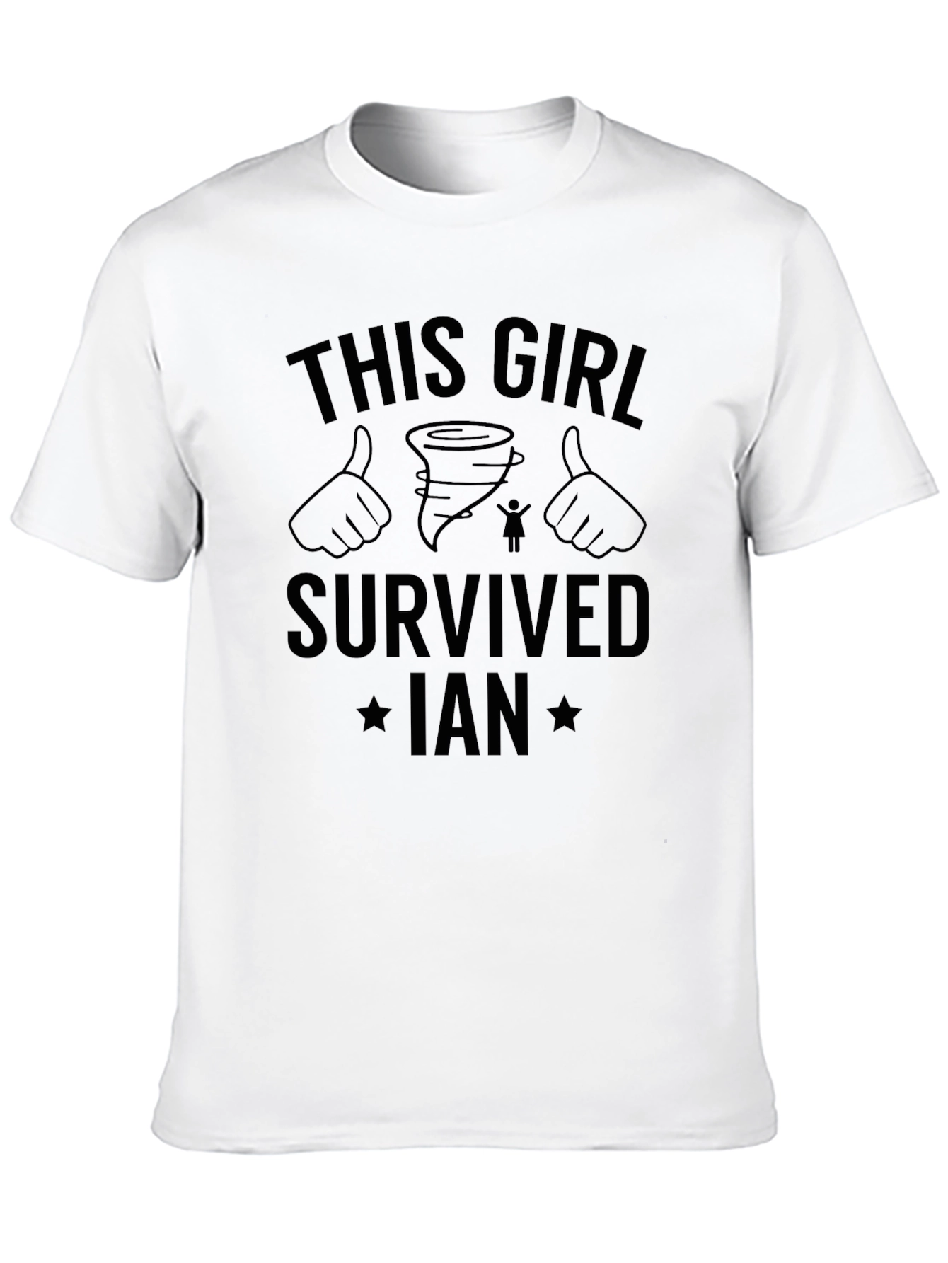 This Girl Survived Ian Black T-Shirt