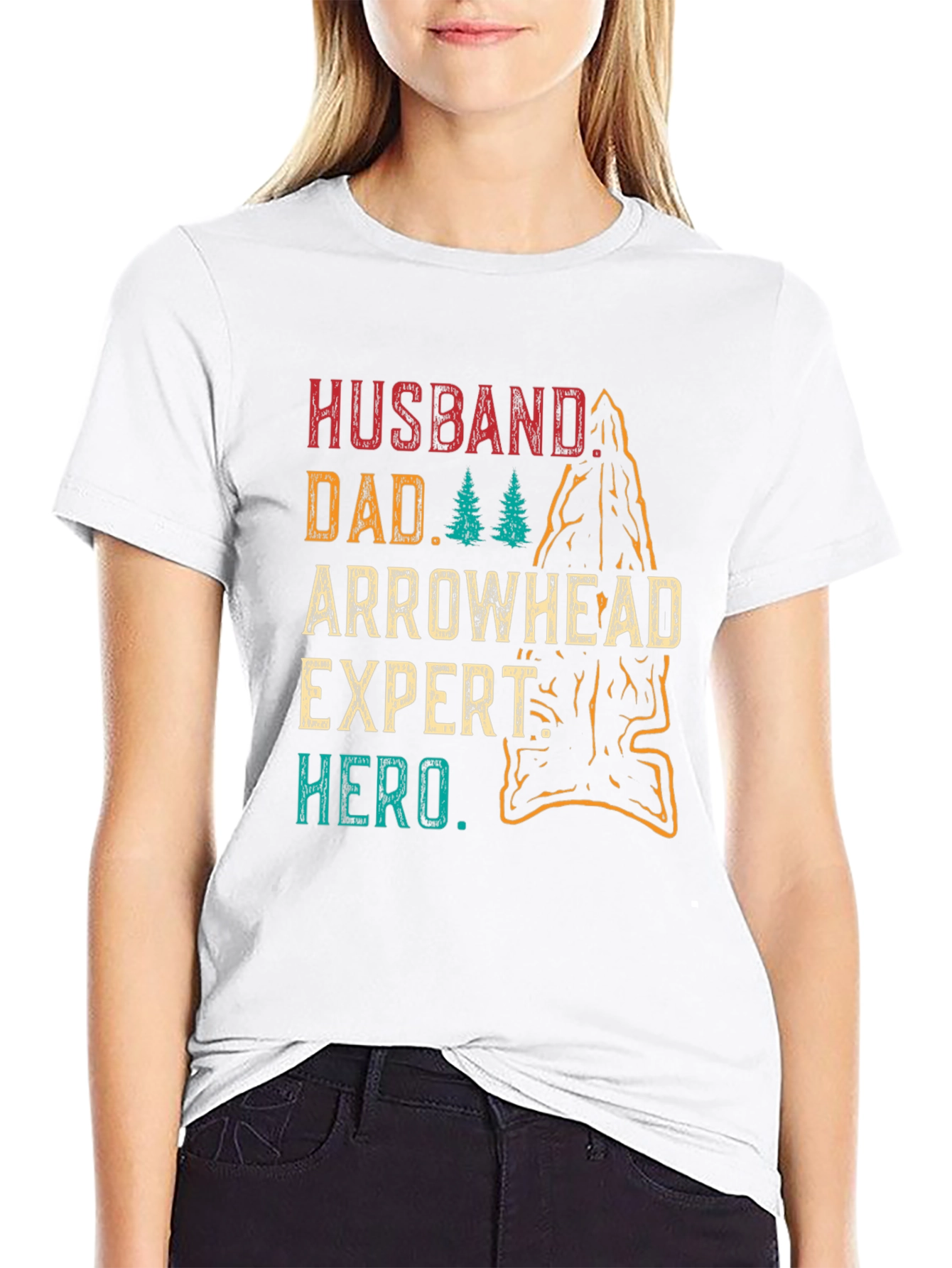Husband Dad Arrowhead Expert Hero T-Shirt