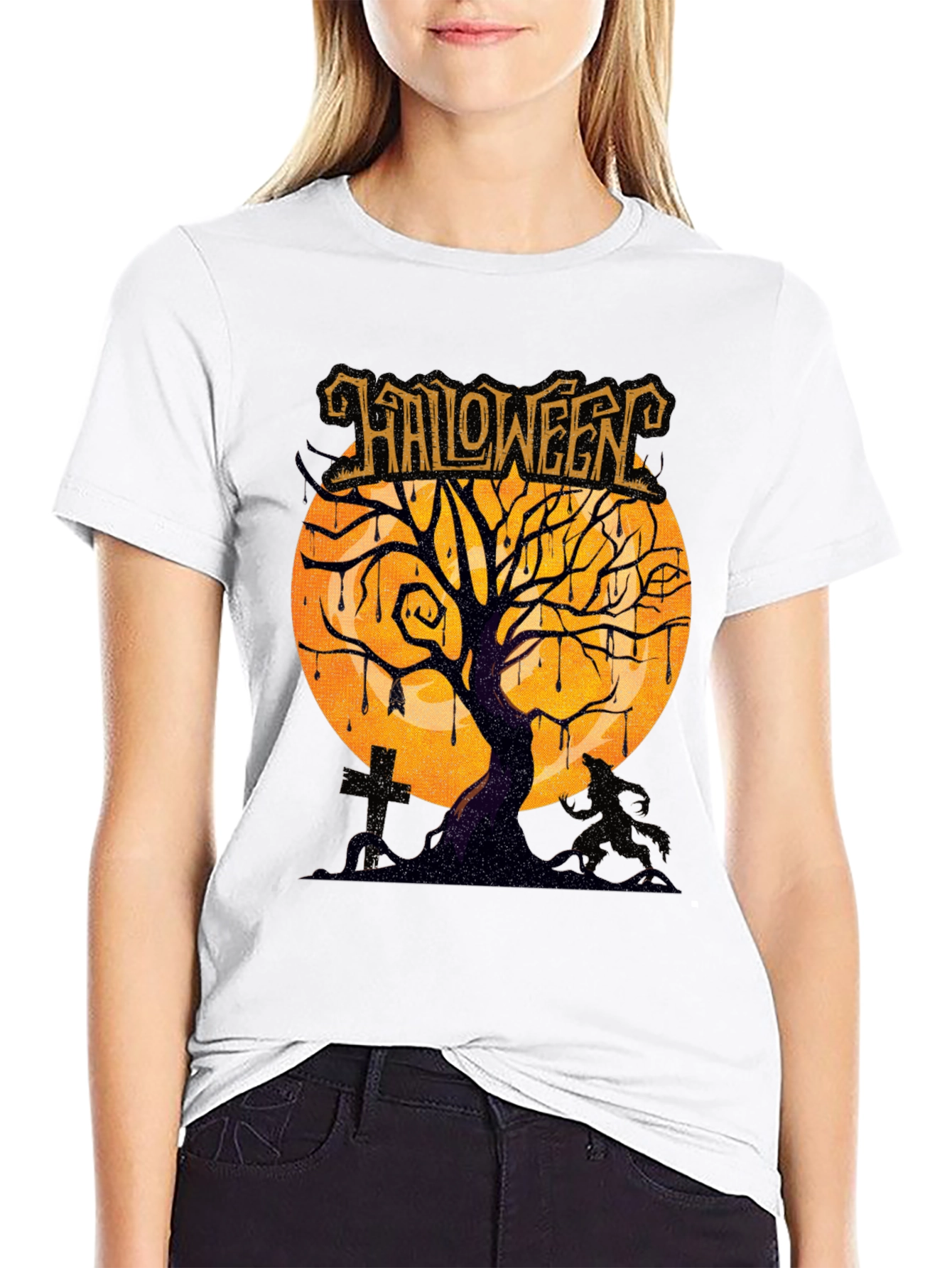 Halloween Tree Graphic Tee