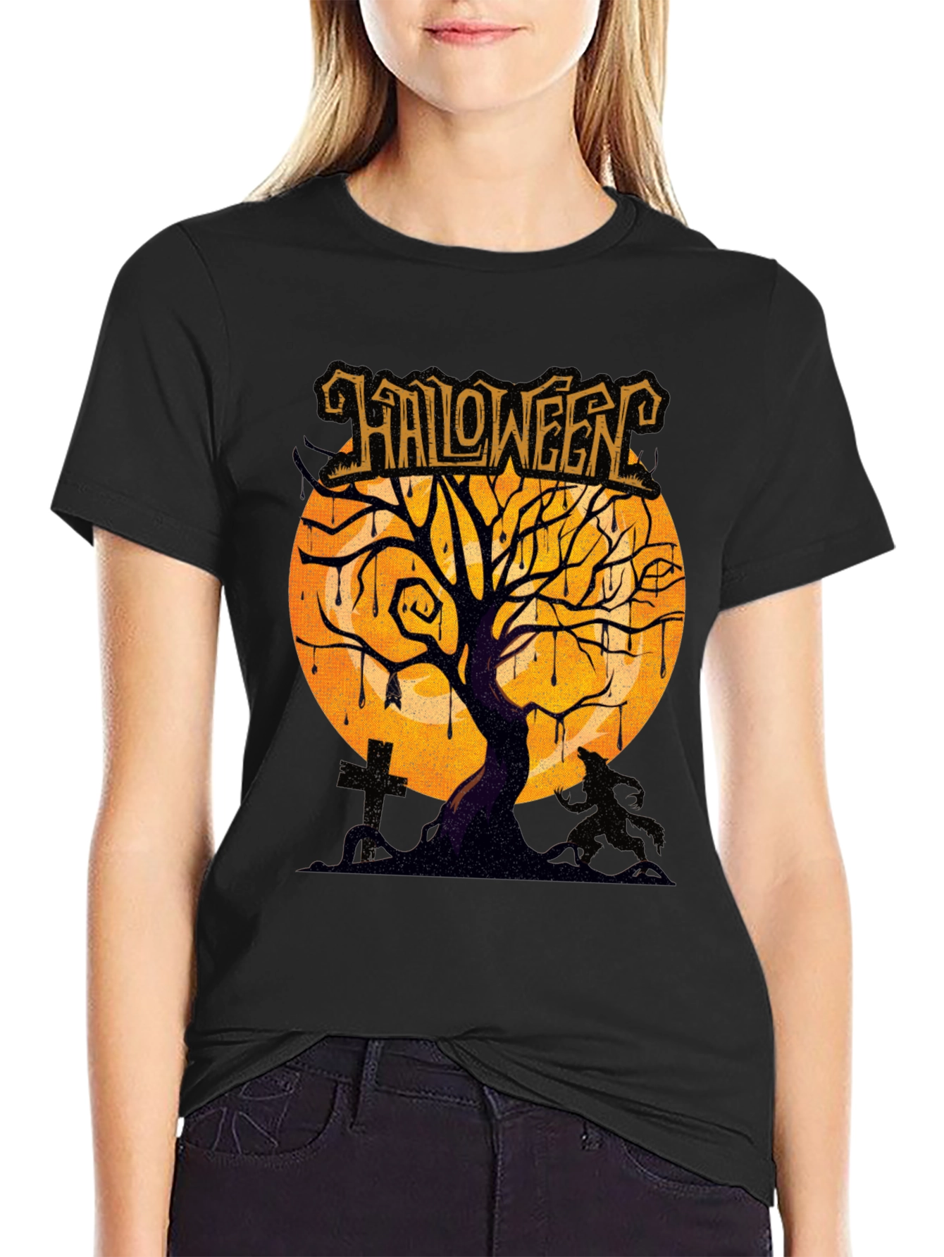 Halloween Tree Graphic Tee