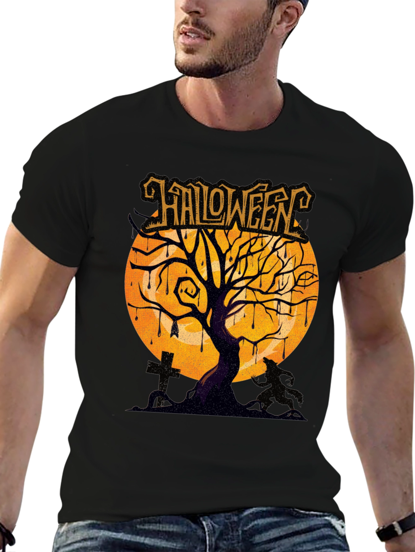 Halloween Tree Graphic Tee