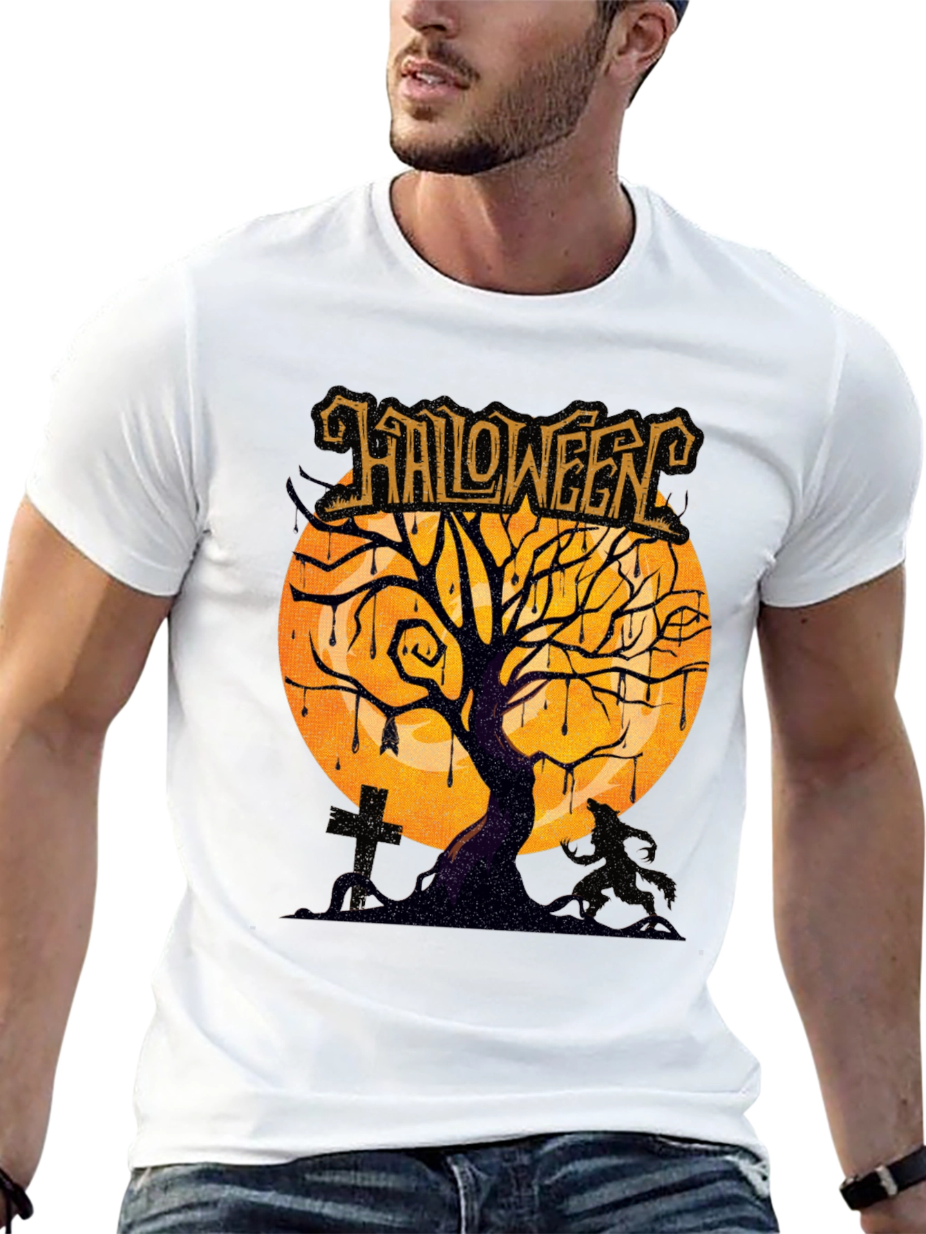 Halloween Tree Graphic Tee