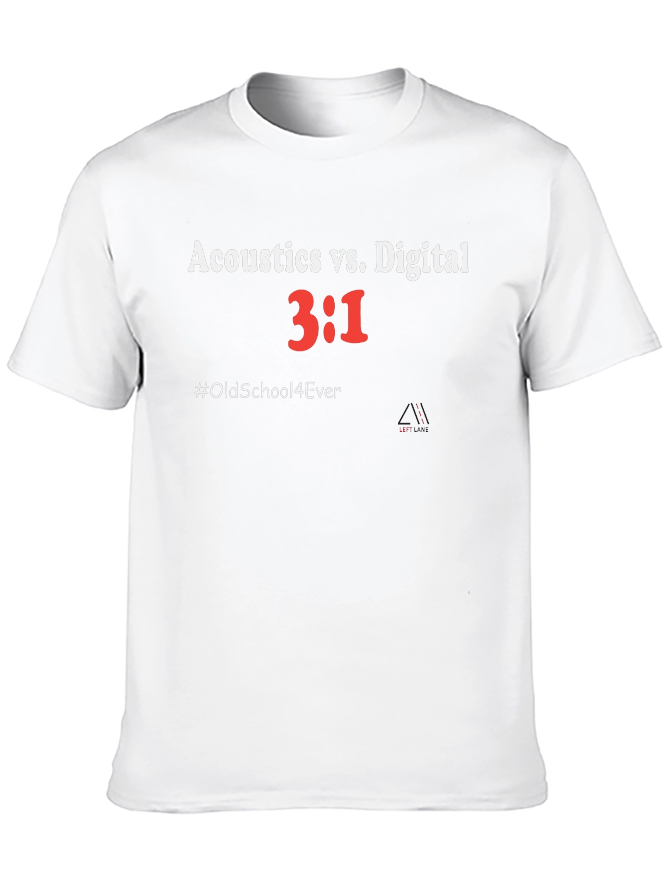 Acoustics vs Digital T-Shirt - Old School Music Tee
