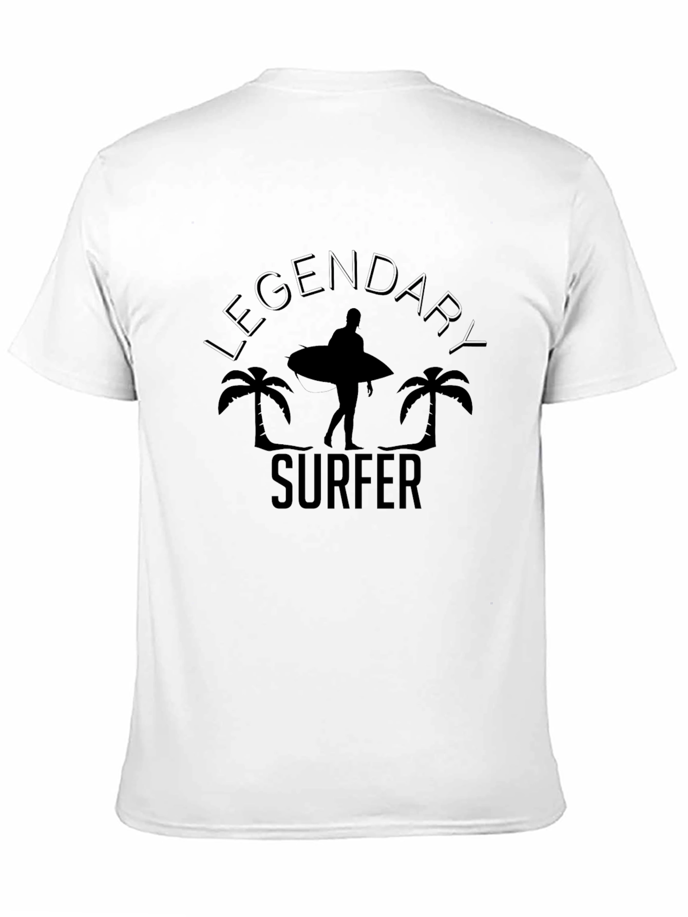 Legendary Surfer Graphic Print Mens Black T-Shirt