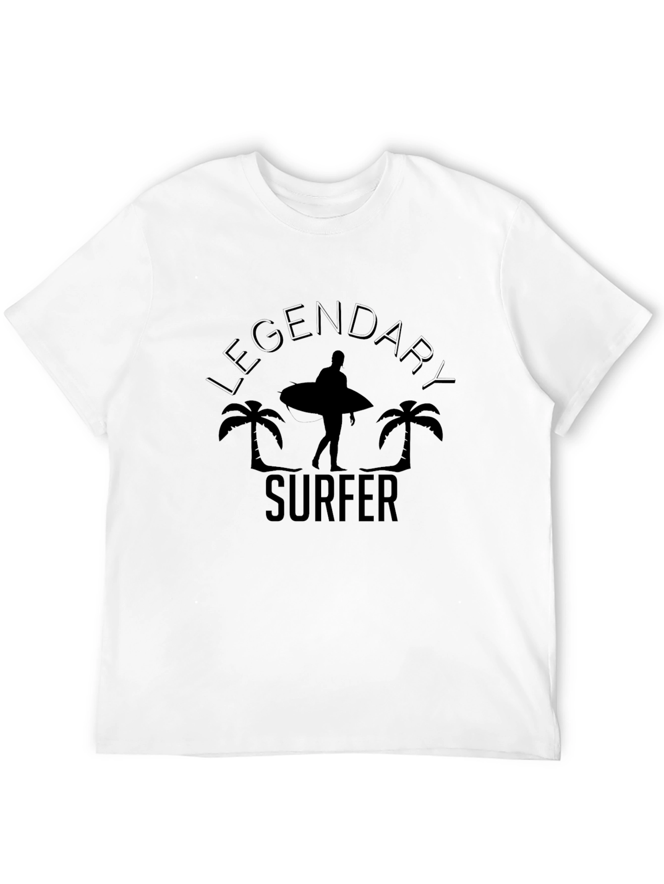Legendary Surfer Graphic Print Mens Black T-Shirt