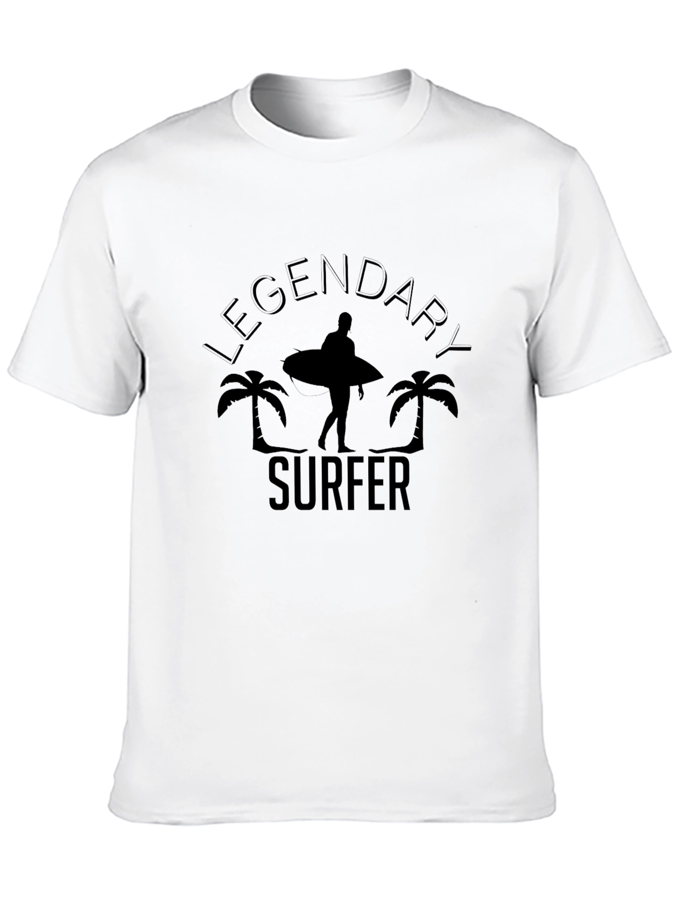 Legendary Surfer Graphic Print Mens Black T-Shirt
