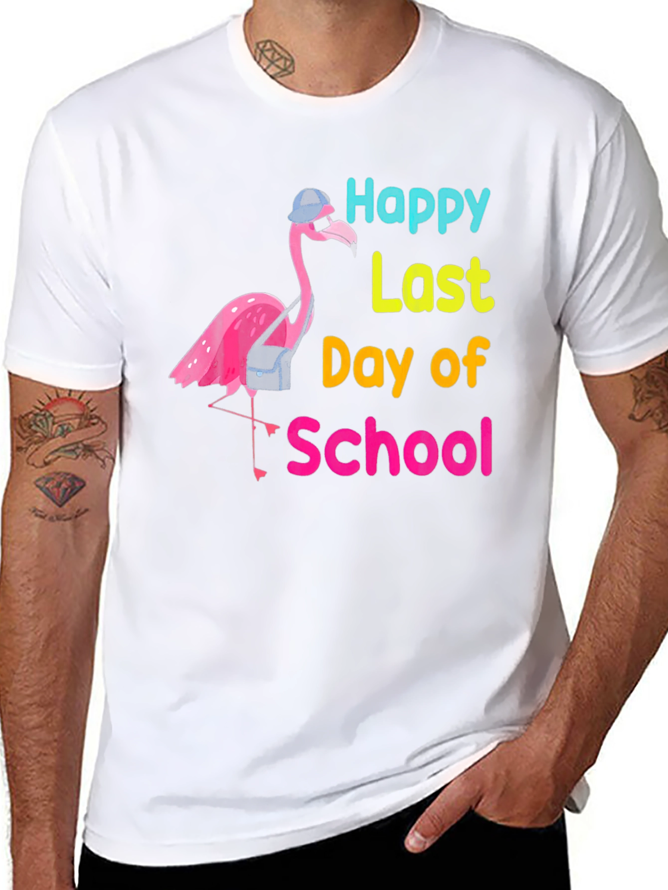 Happy Last Day of School Flamingo T-Shirt