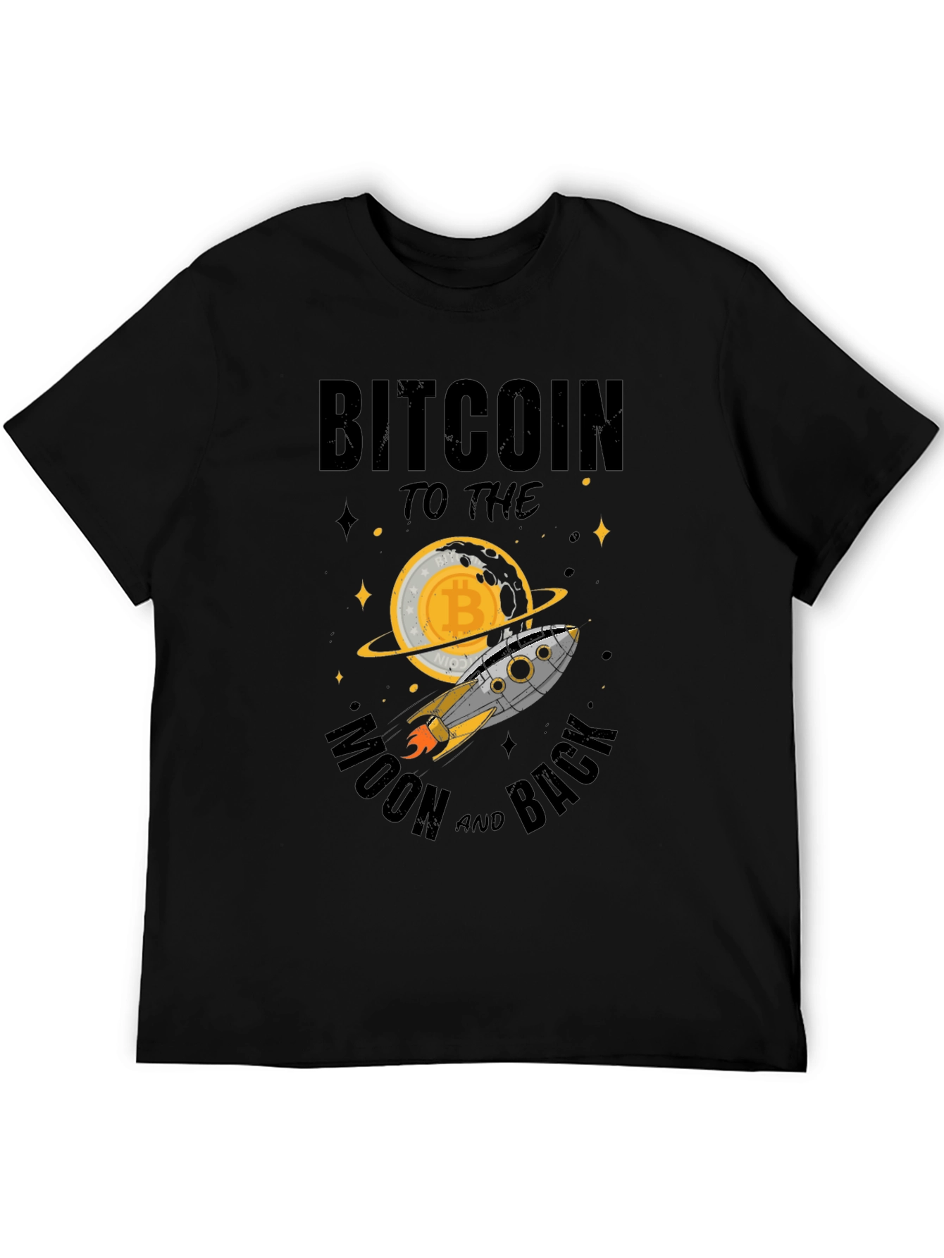 Bitcoin to the Moon T-Shirt - Crypto Rocket Tee