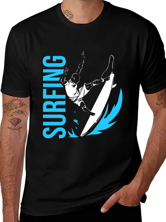 Surfing Graphic Tee - Ride the Wave in Style!
