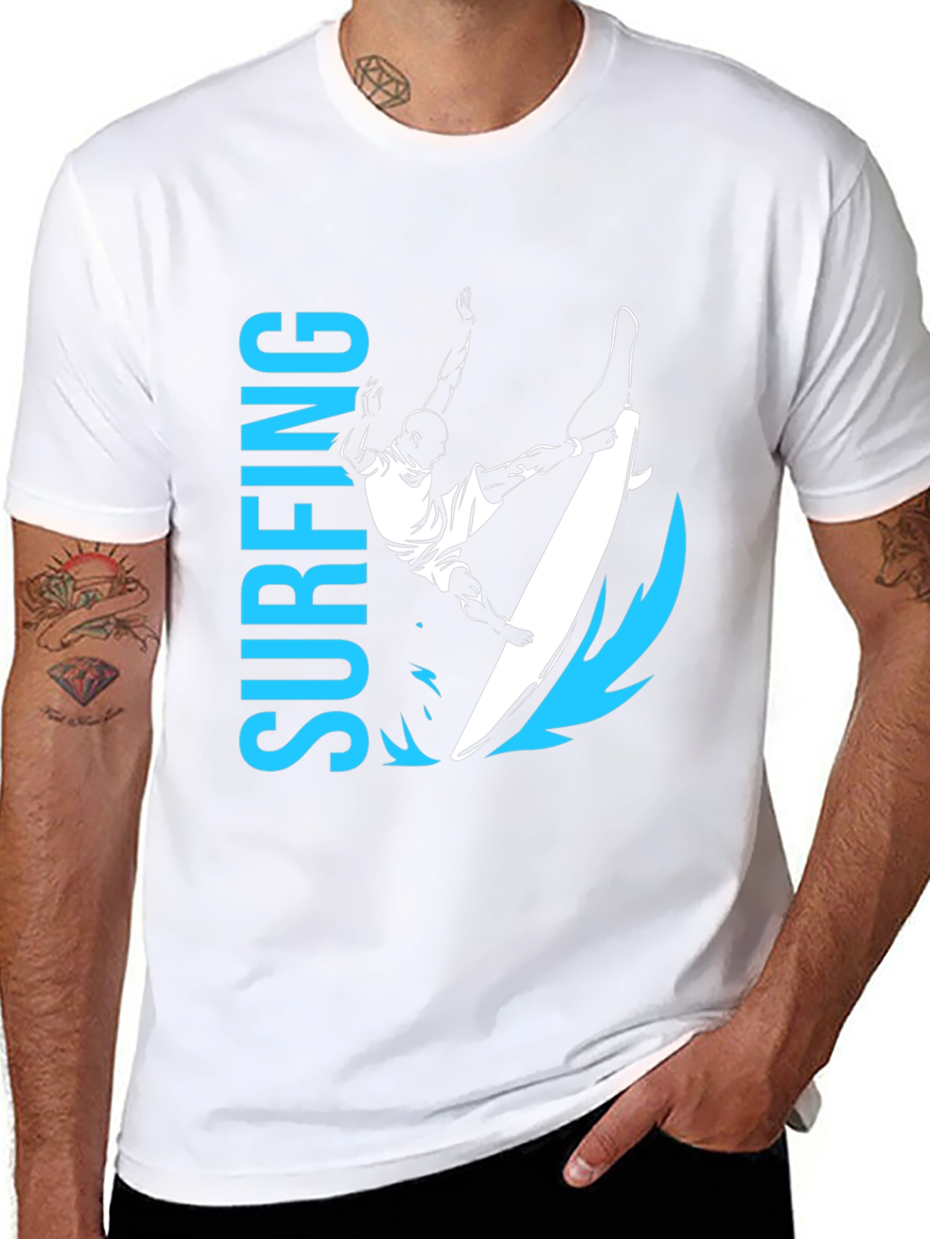 Surfing Graphic Tee - Ride the Wave in Style!