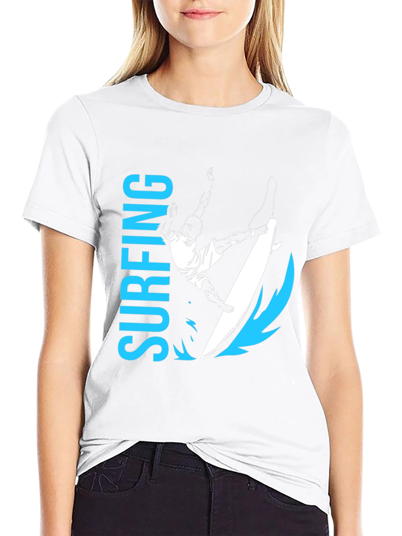 Surfing Graphic Tee - Ride the Wave in Style!