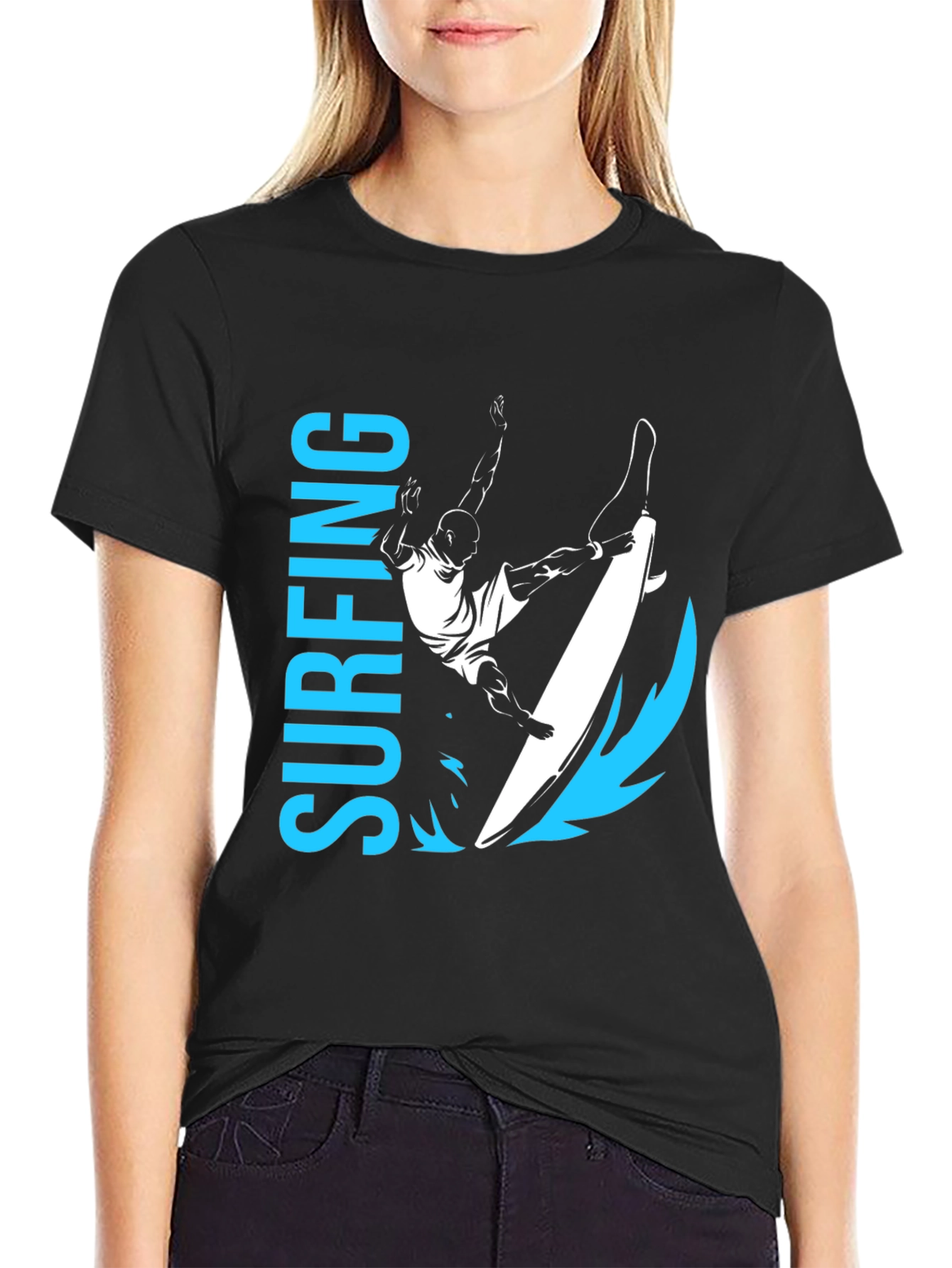 Surfing Graphic Tee - Ride the Wave in Style!