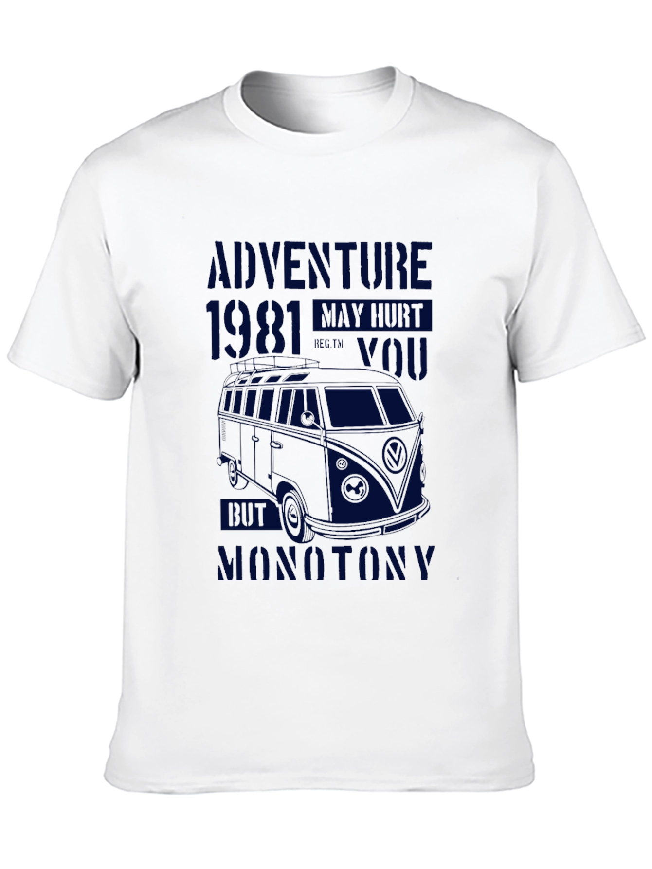 Adventure Awaits Graphic Tee - Retro VW Bus Design