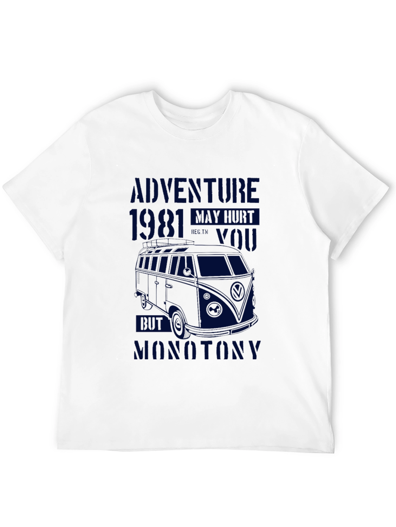 Adventure Awaits Graphic Tee - Retro VW Bus Design