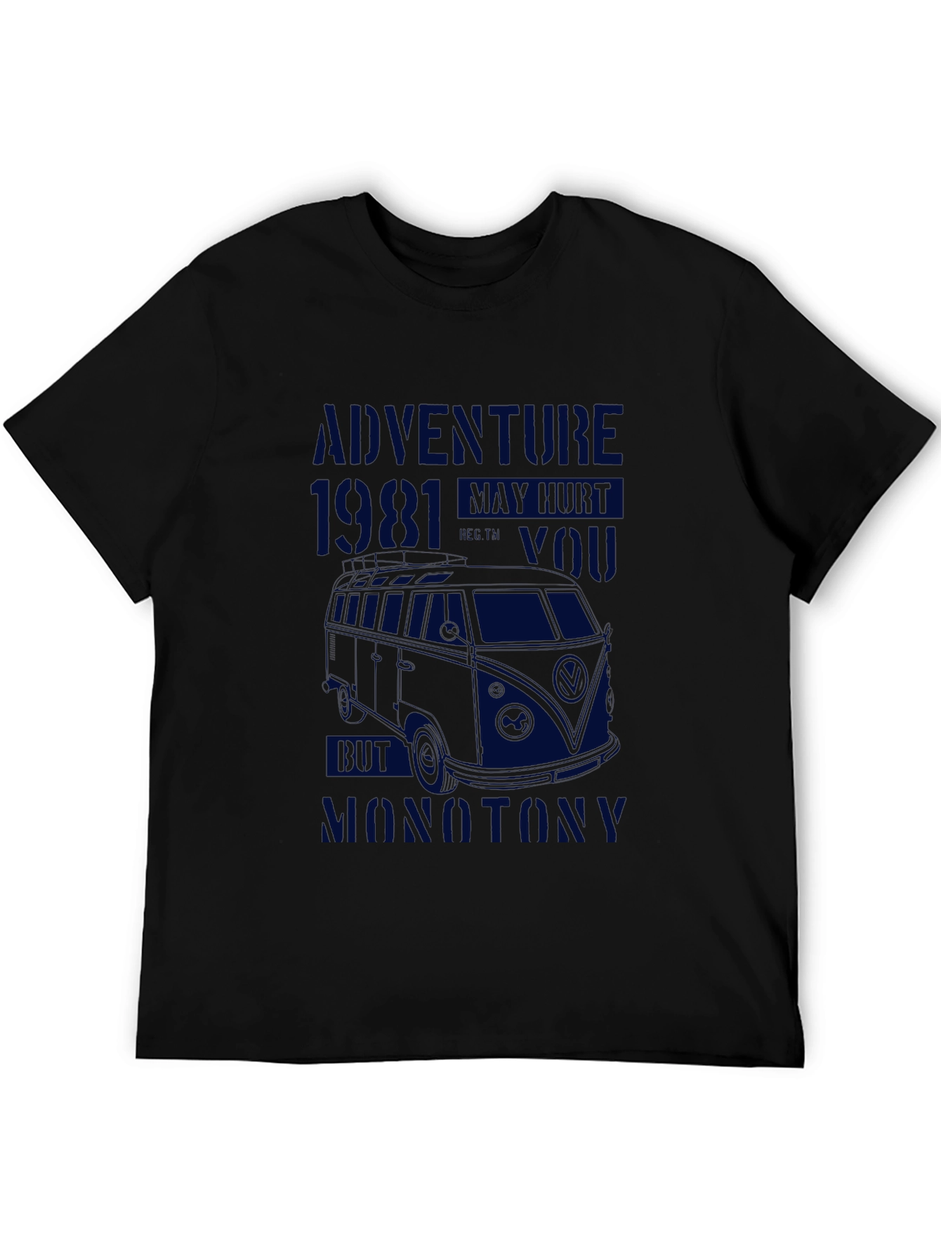 Adventure Awaits Graphic Tee - Retro VW Bus Design