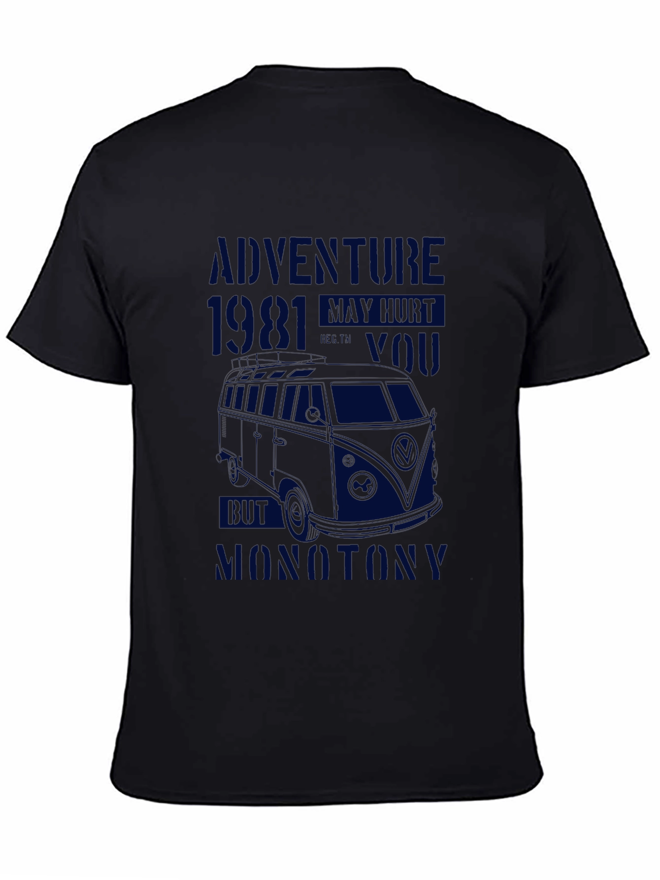 Adventure Awaits Graphic Tee - Retro VW Bus Design