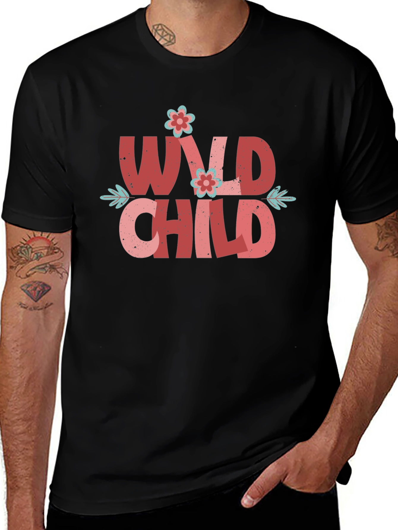 Wild Child Graphic Tee - Black