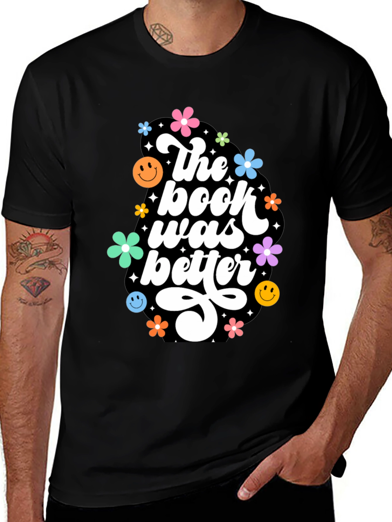 The Book Was Better Graphic Tee - Retro Design
