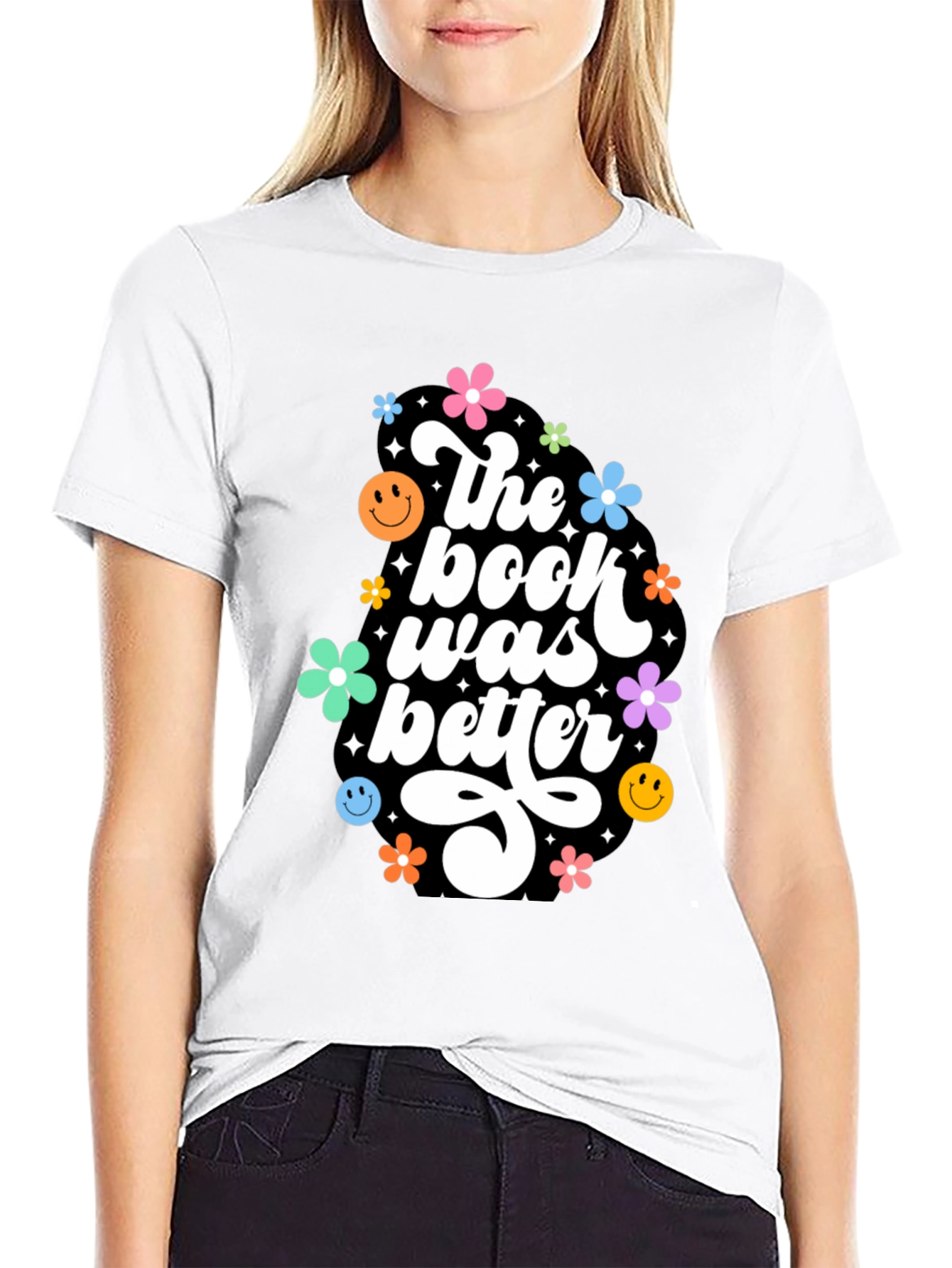 The Book Was Better Graphic Tee - Retro Design