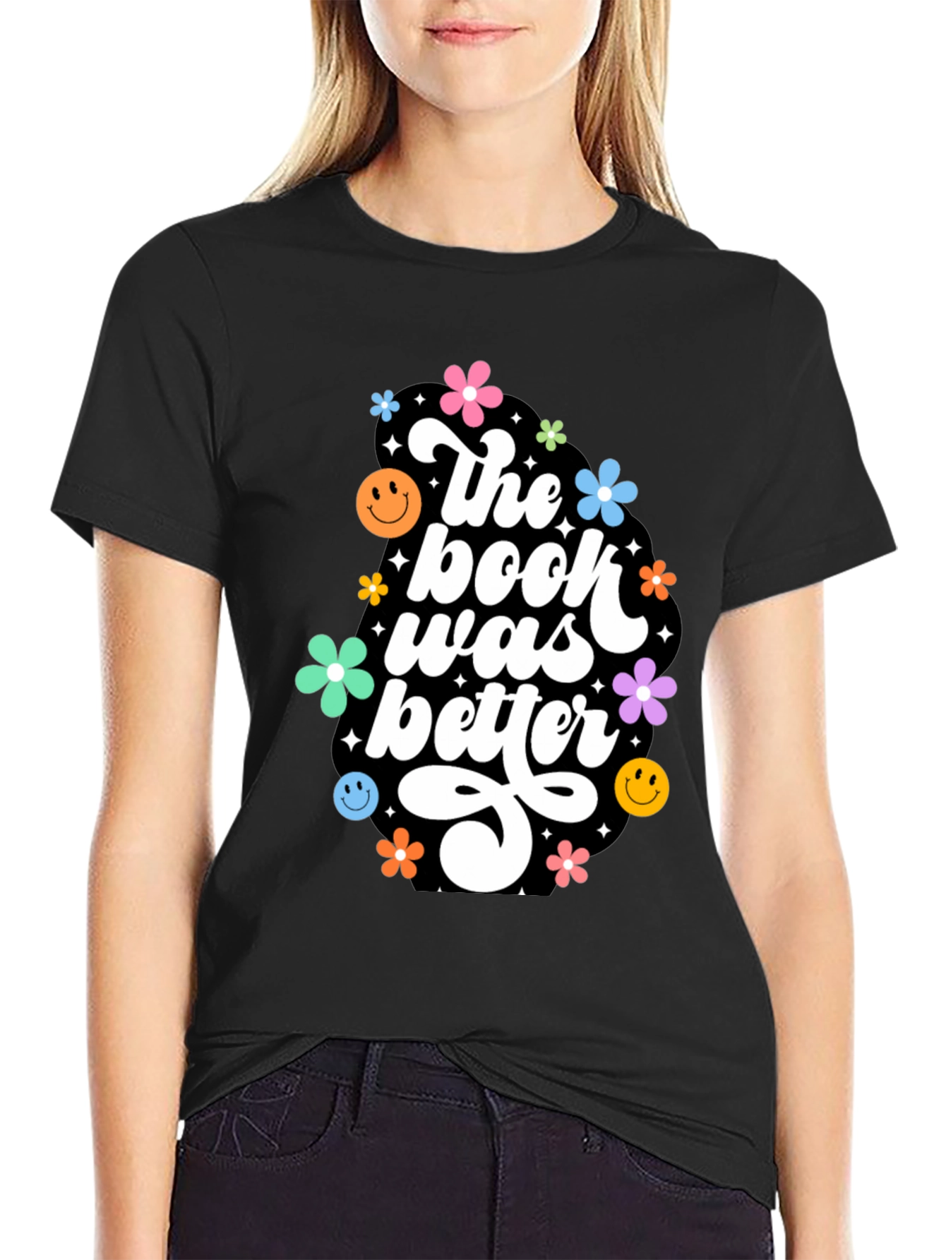 The Book Was Better Graphic Tee - Retro Design