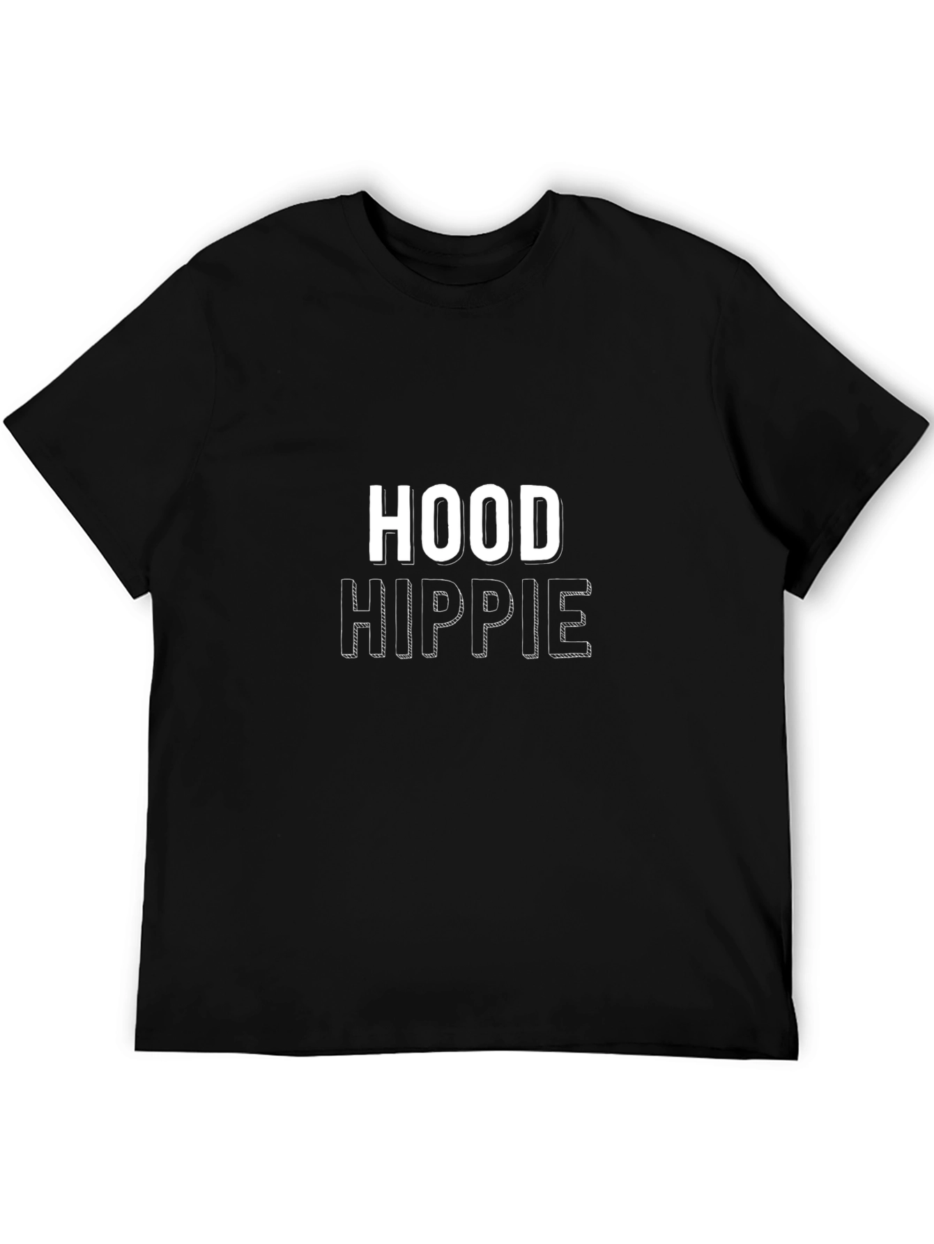Hood Hippie Black Graphic Tee - Unisex
