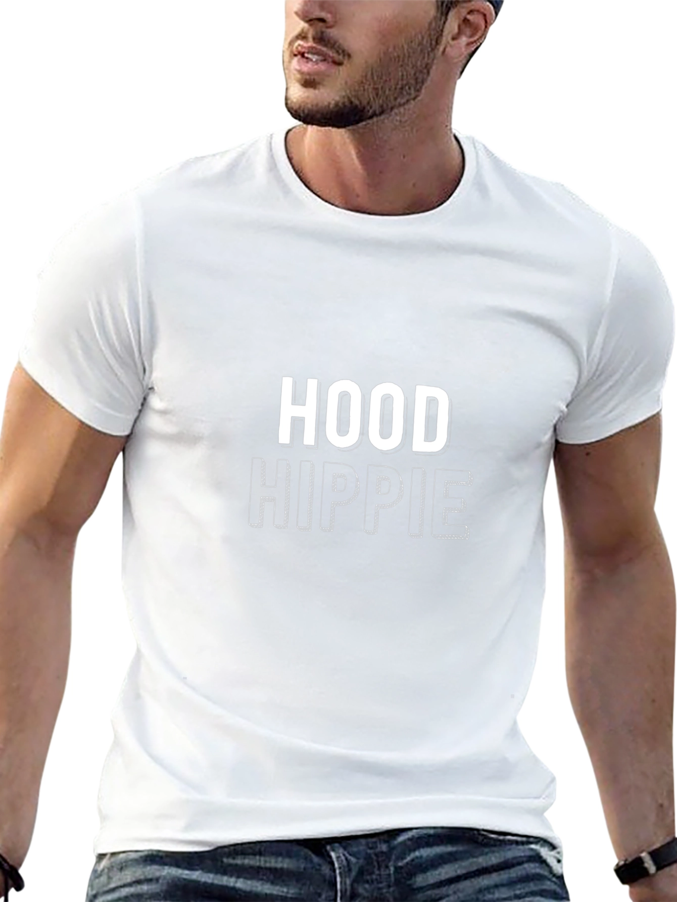 Hood Hippie Black Graphic Tee - Unisex