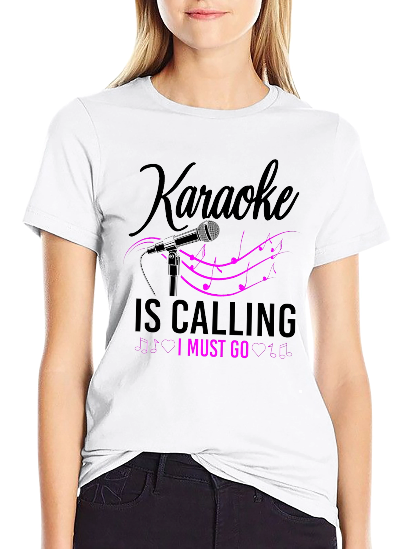 Karaoke is Calling Mens T-Shirt